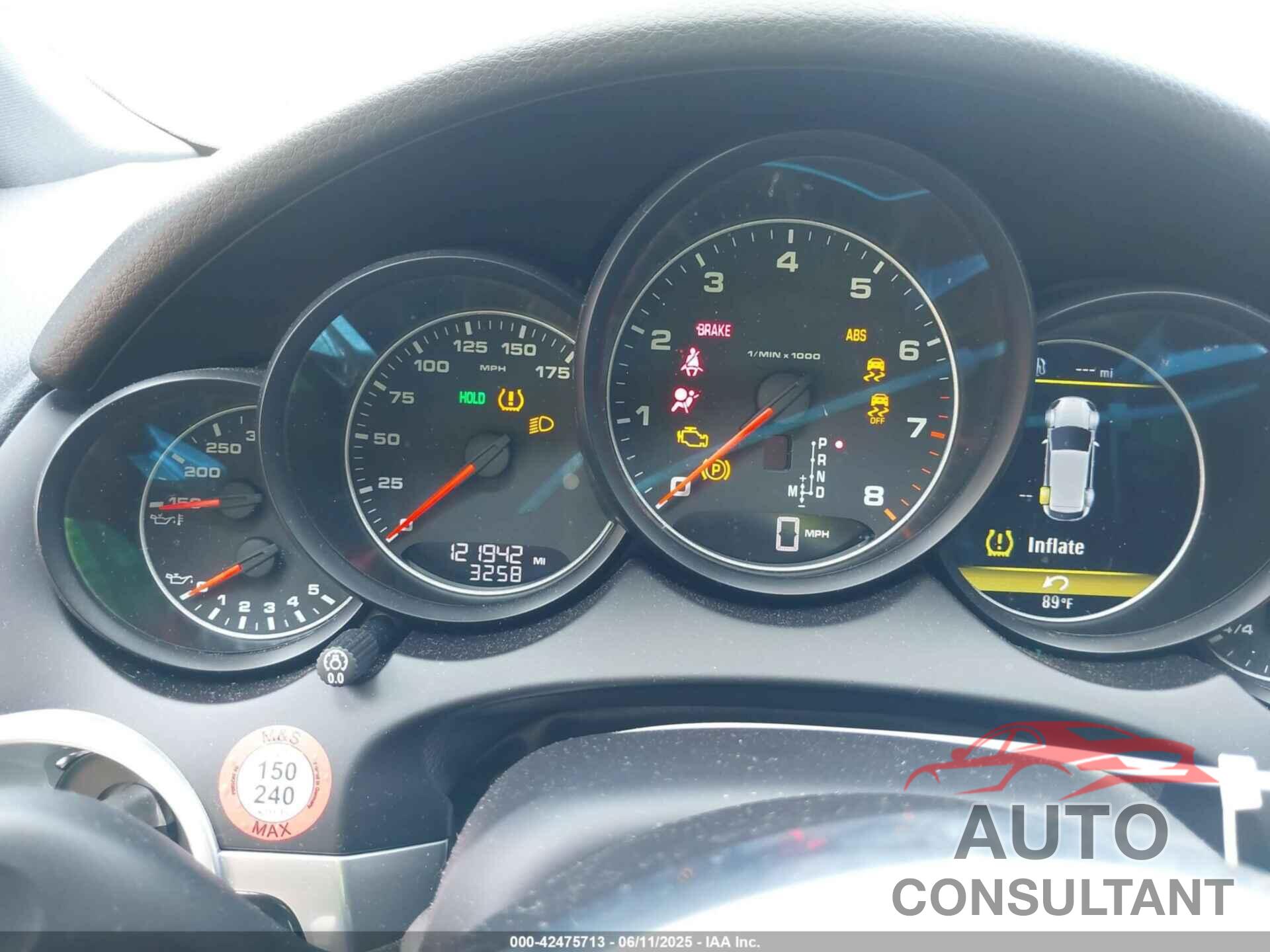 PORSCHE CAYENNE 2017 - WP1AA2A21HKA88424