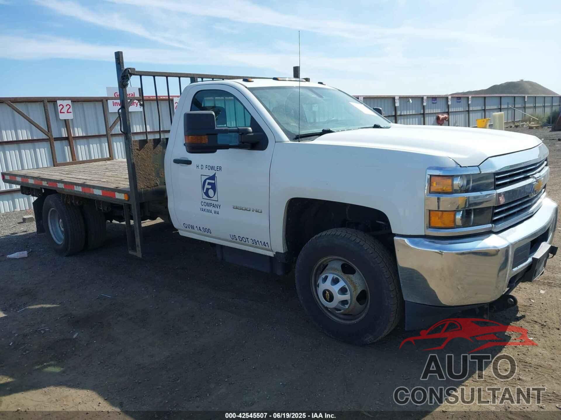 CHEVROLET SILVERADO 3500HD CHASSIS 2016 - 1GB3KYC83GF298739