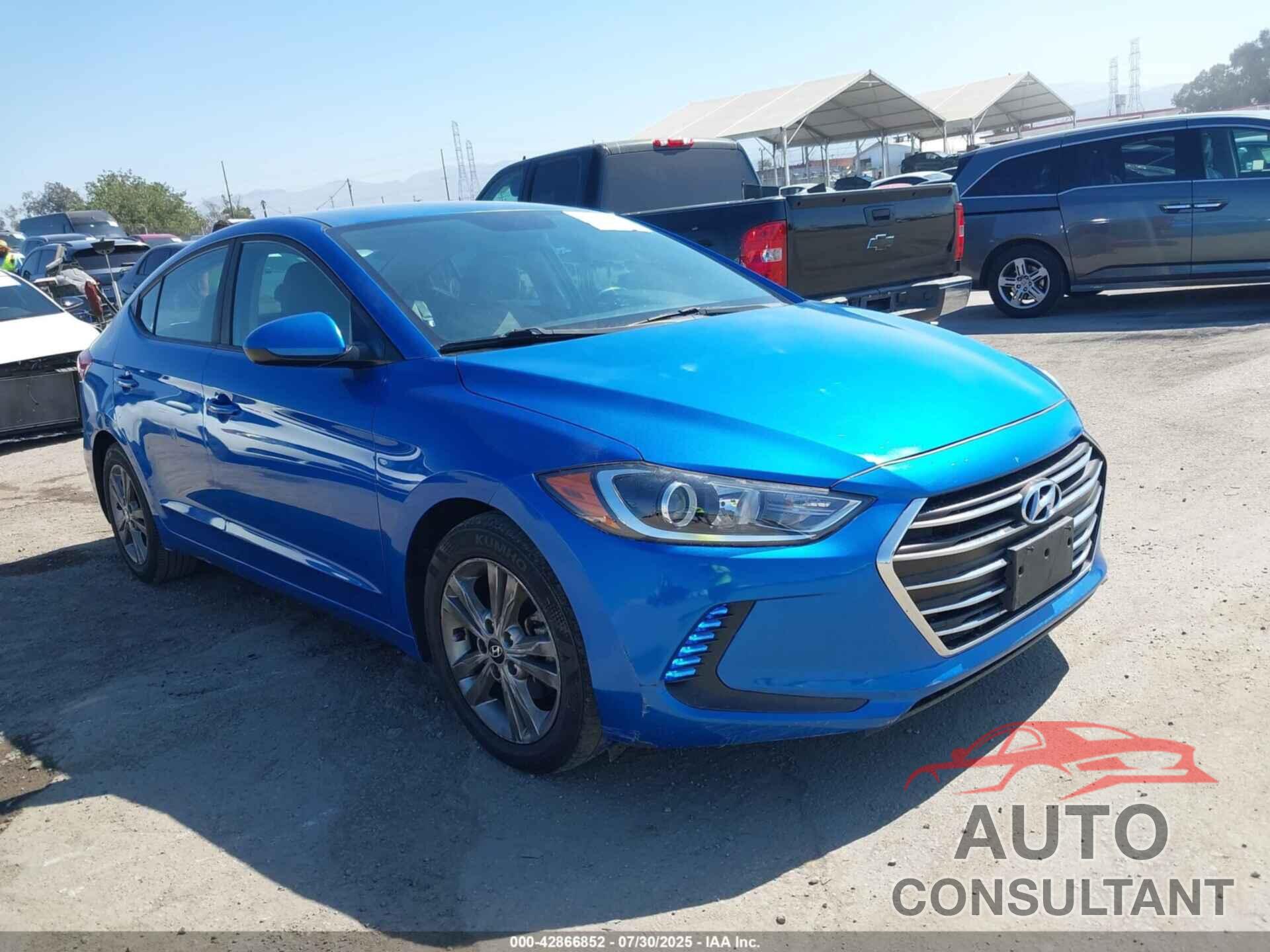 HYUNDAI ELANTRA 2017 - KMHD84LF6HU224360