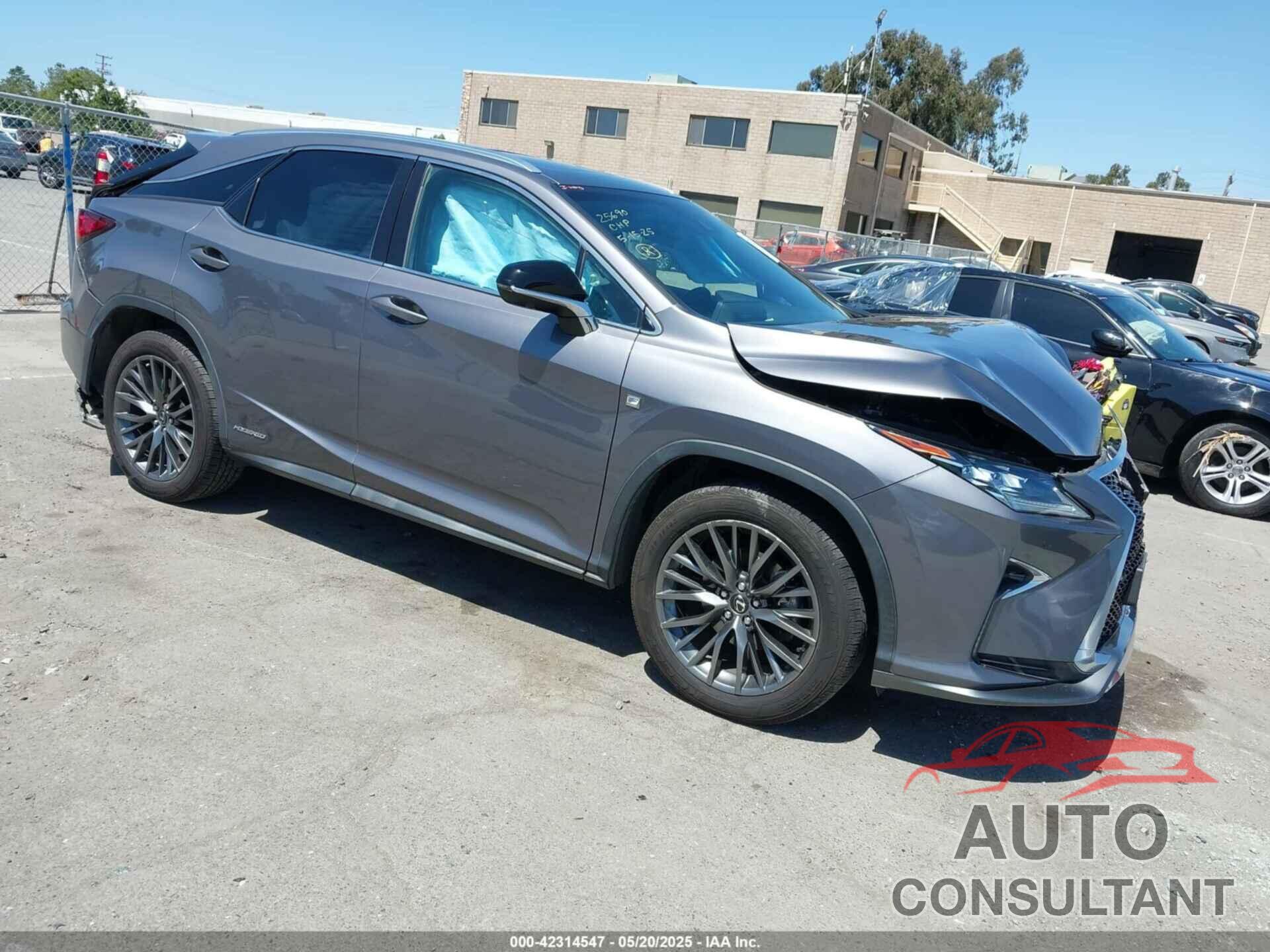 LEXUS RX 450H 2017 - 2T2BGMCA1HC017547