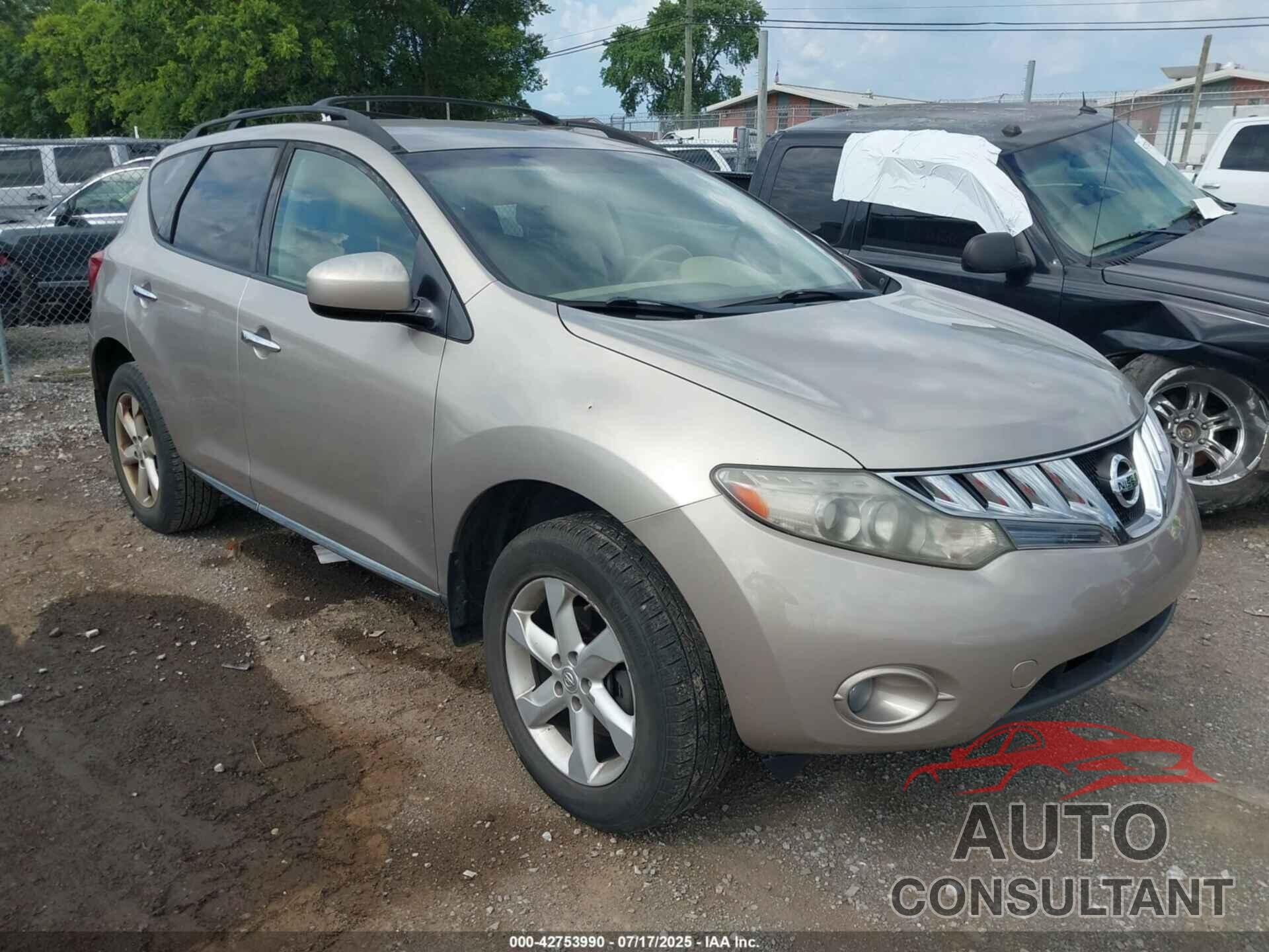 NISSAN MURANO 2010 - JN8AZ1MU4AW010336