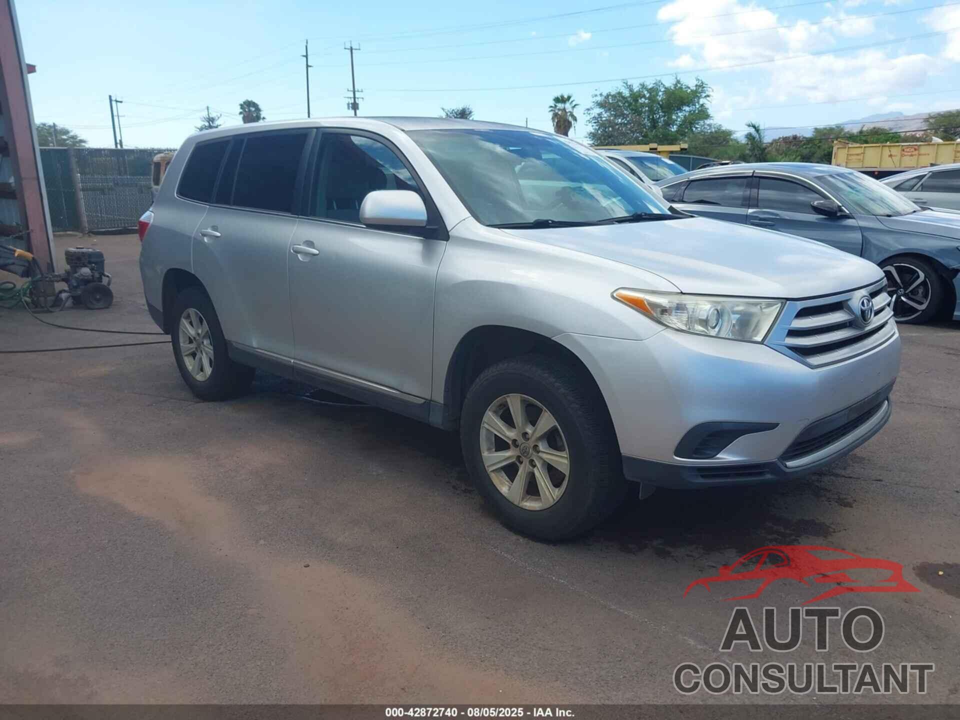TOYOTA HIGHLANDER 2013 - 5TDZK3EH2DS112674