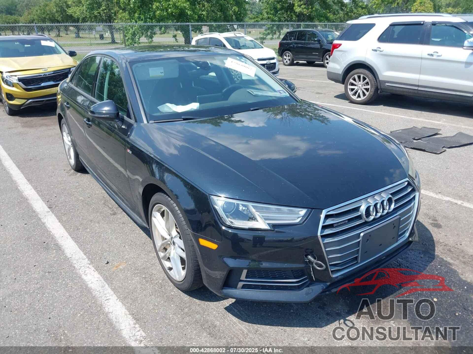 AUDI A4 2017 - WAUDNAF40HN051271