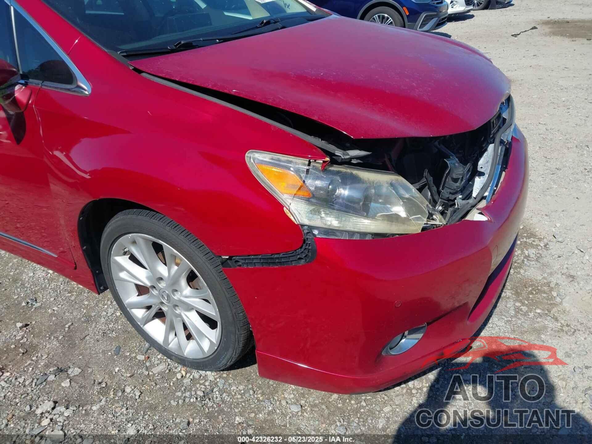 LEXUS HS 250H 2010 - JTHBB1BA2A2007082