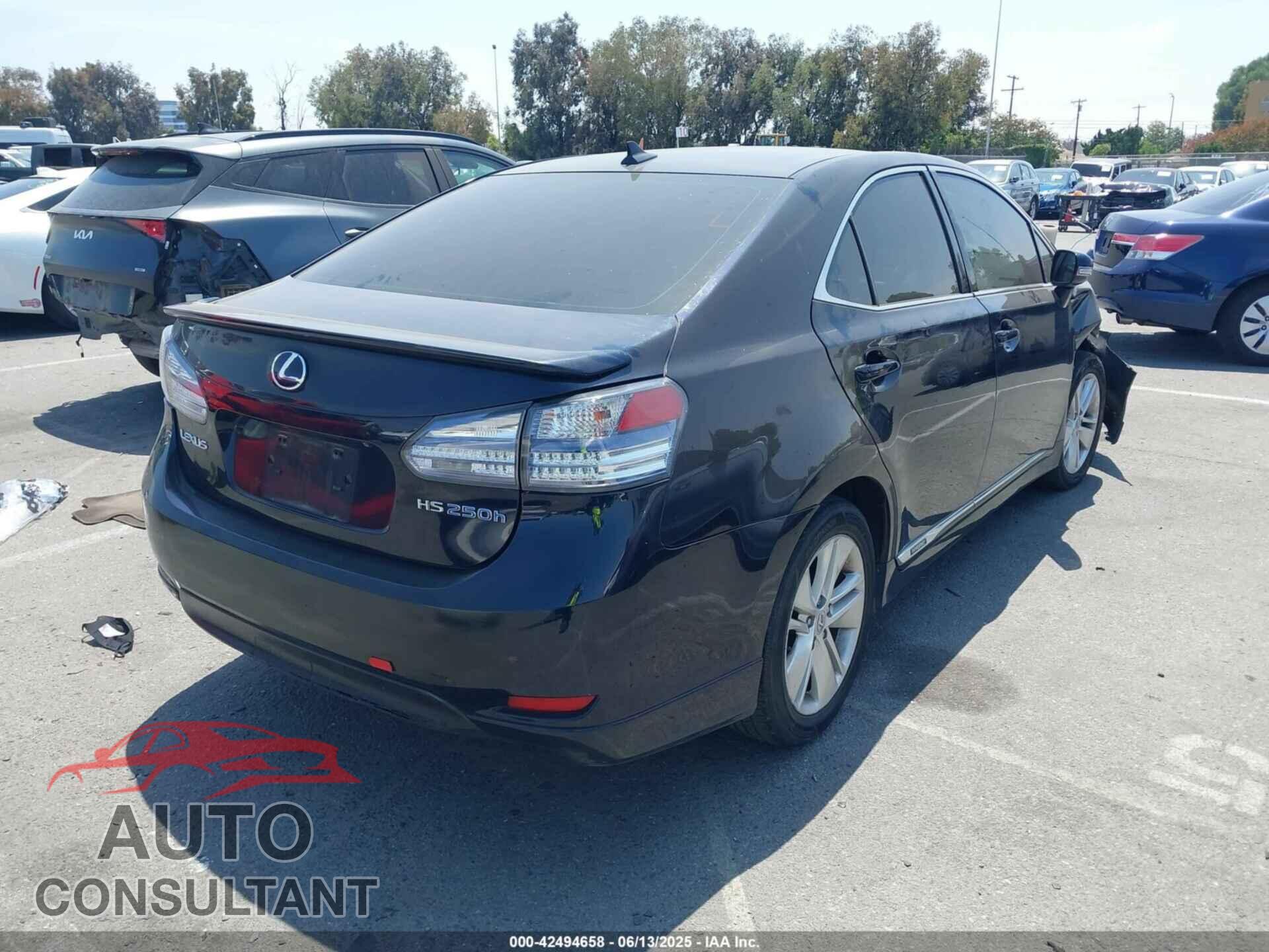 LEXUS HS 250H 2010 - JTHBB1BA0A2020736