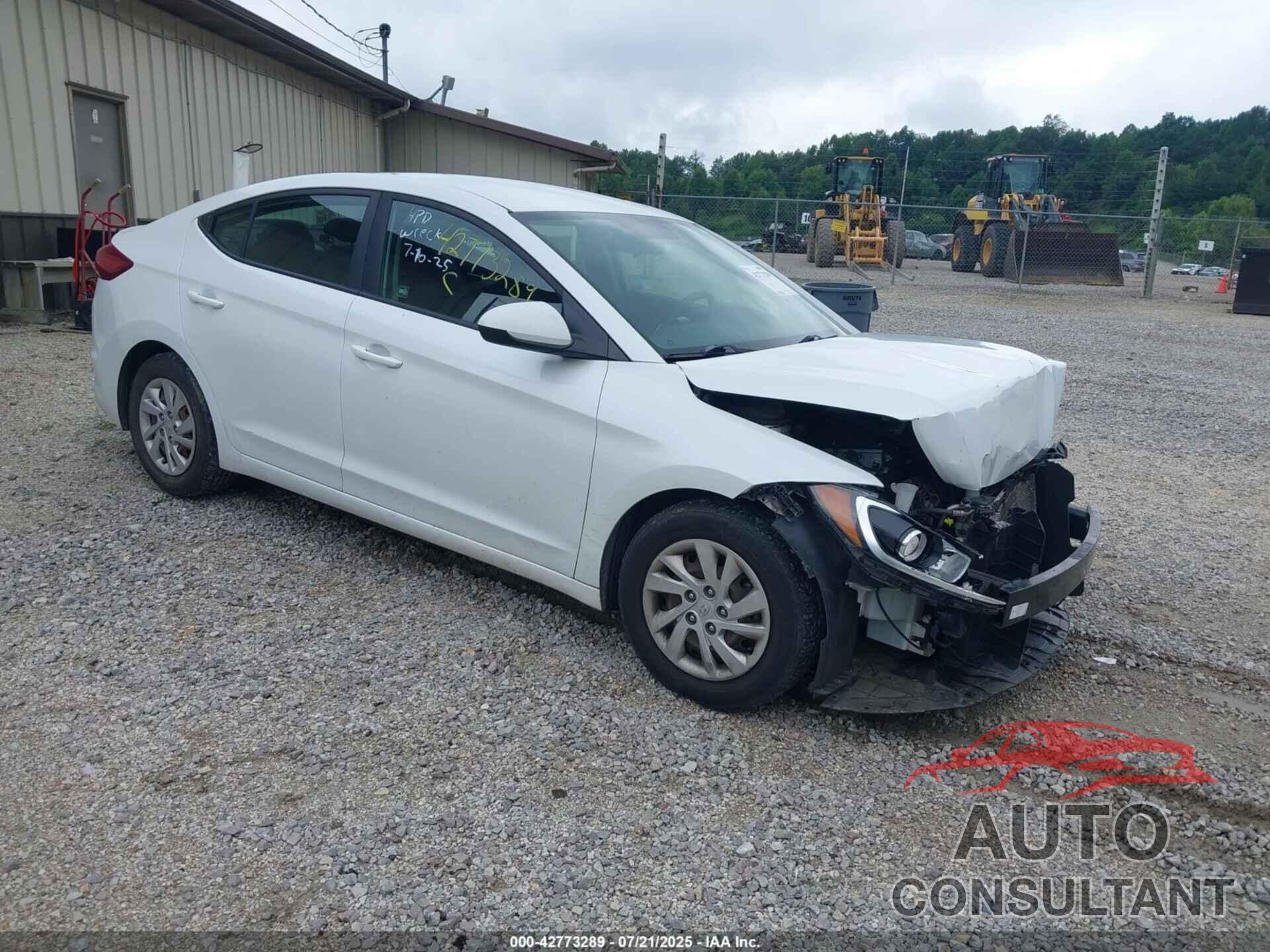 HYUNDAI ELANTRA 2018 - 5NPD74LF9JH348632