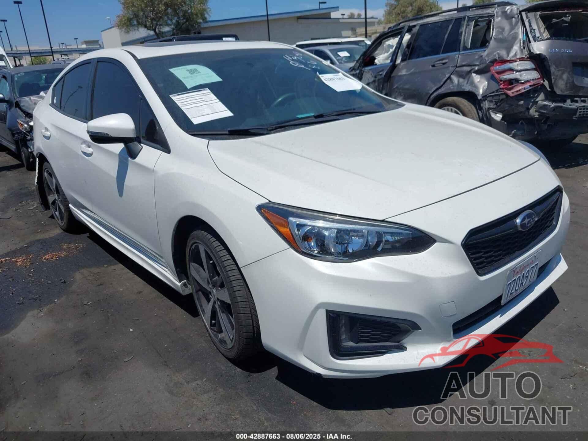 SUBARU IMPREZA 2017 - 4S3GKAL60H3628231