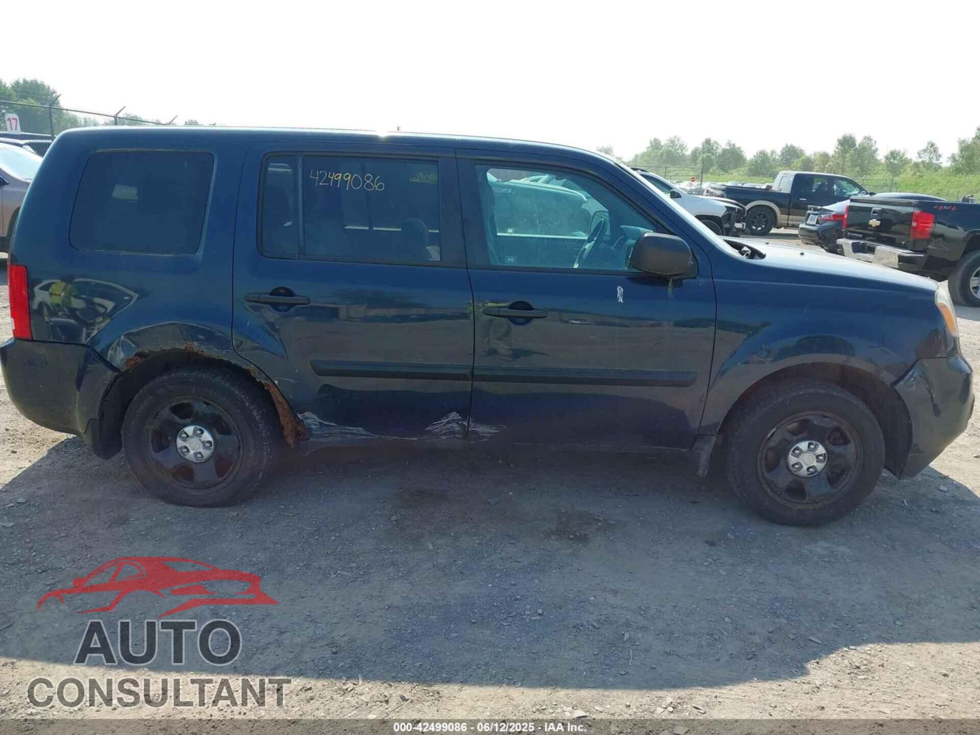 HONDA PILOT 2012 - 5FNYF4H26CB039826