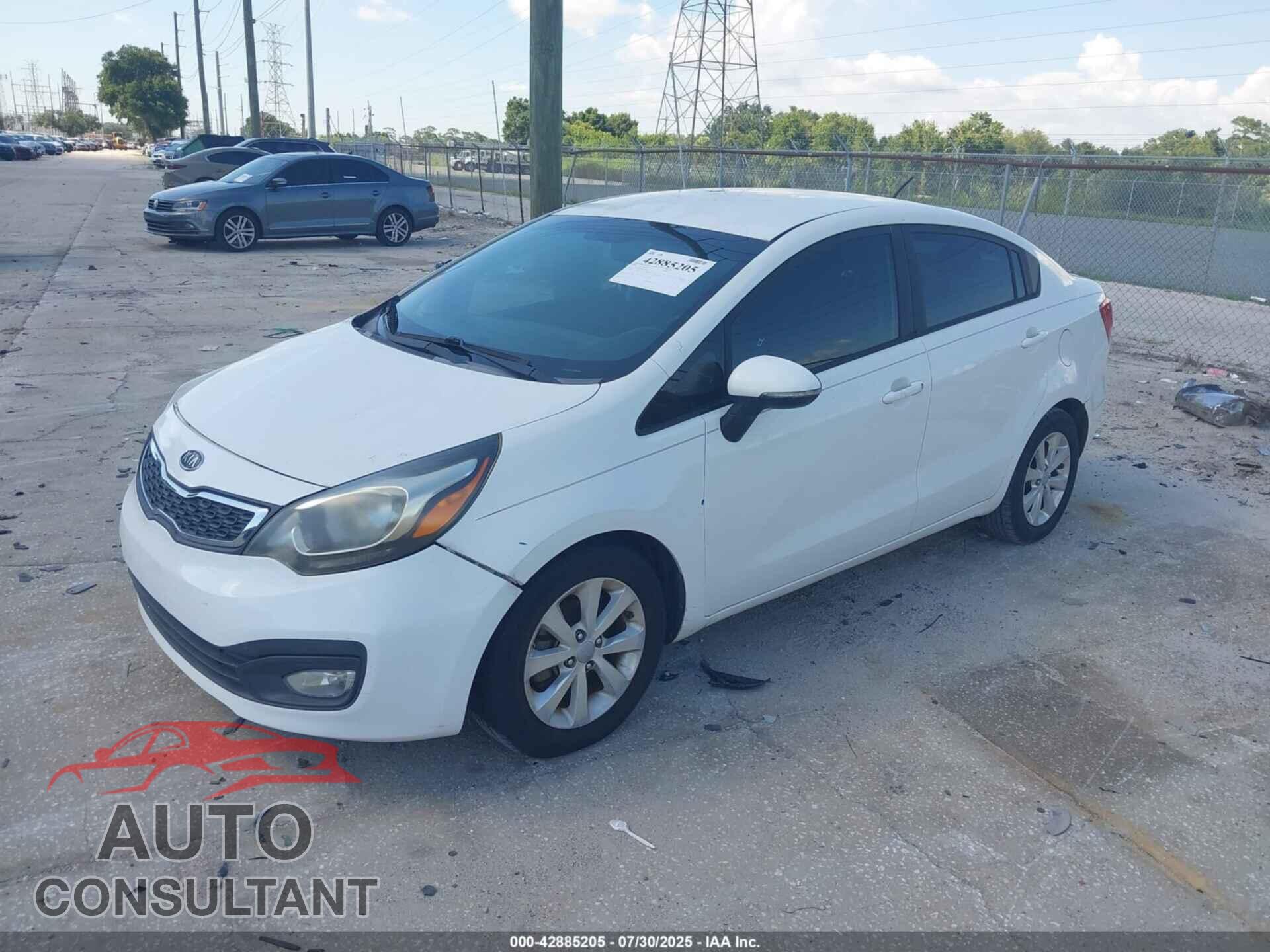 KIA RIO 2013 - KNADN4A30D6130654