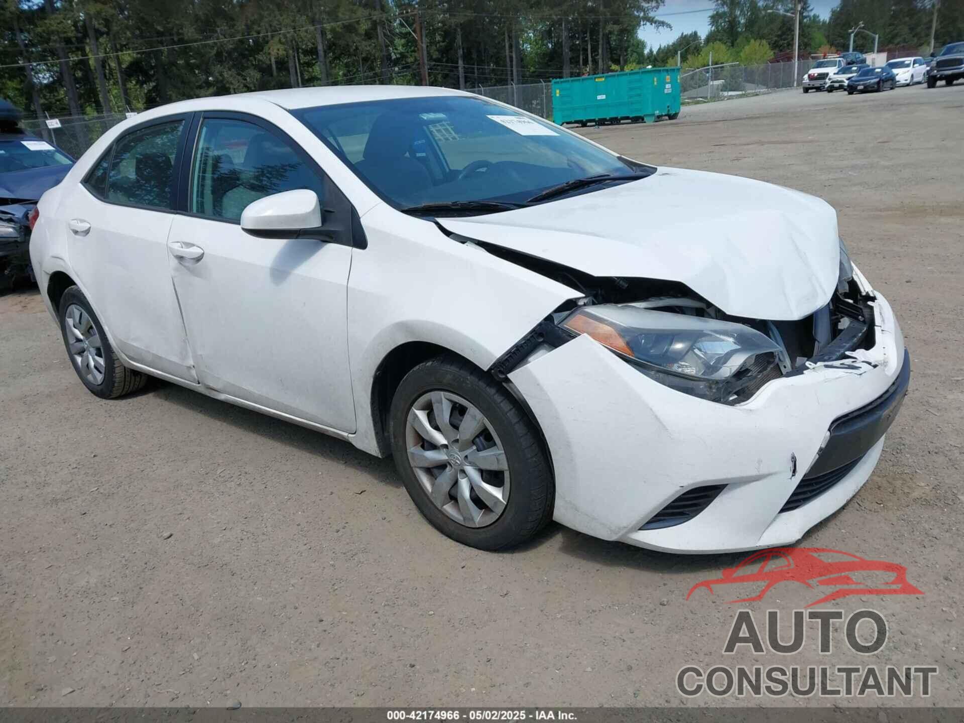 TOYOTA COROLLA 2016 - 2T1BURHE0GC525738