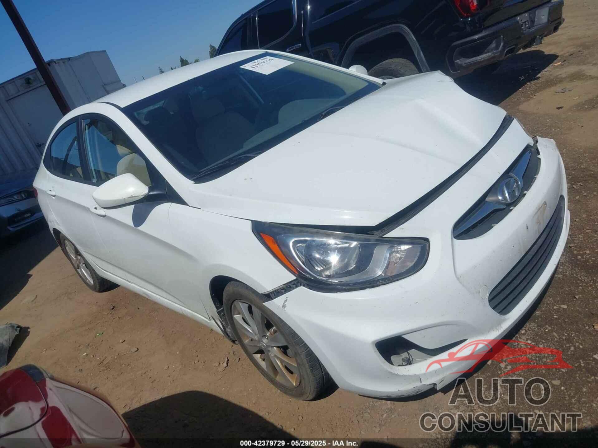 HYUNDAI ACCENT 2013 - KMHCU4AE6DU562529