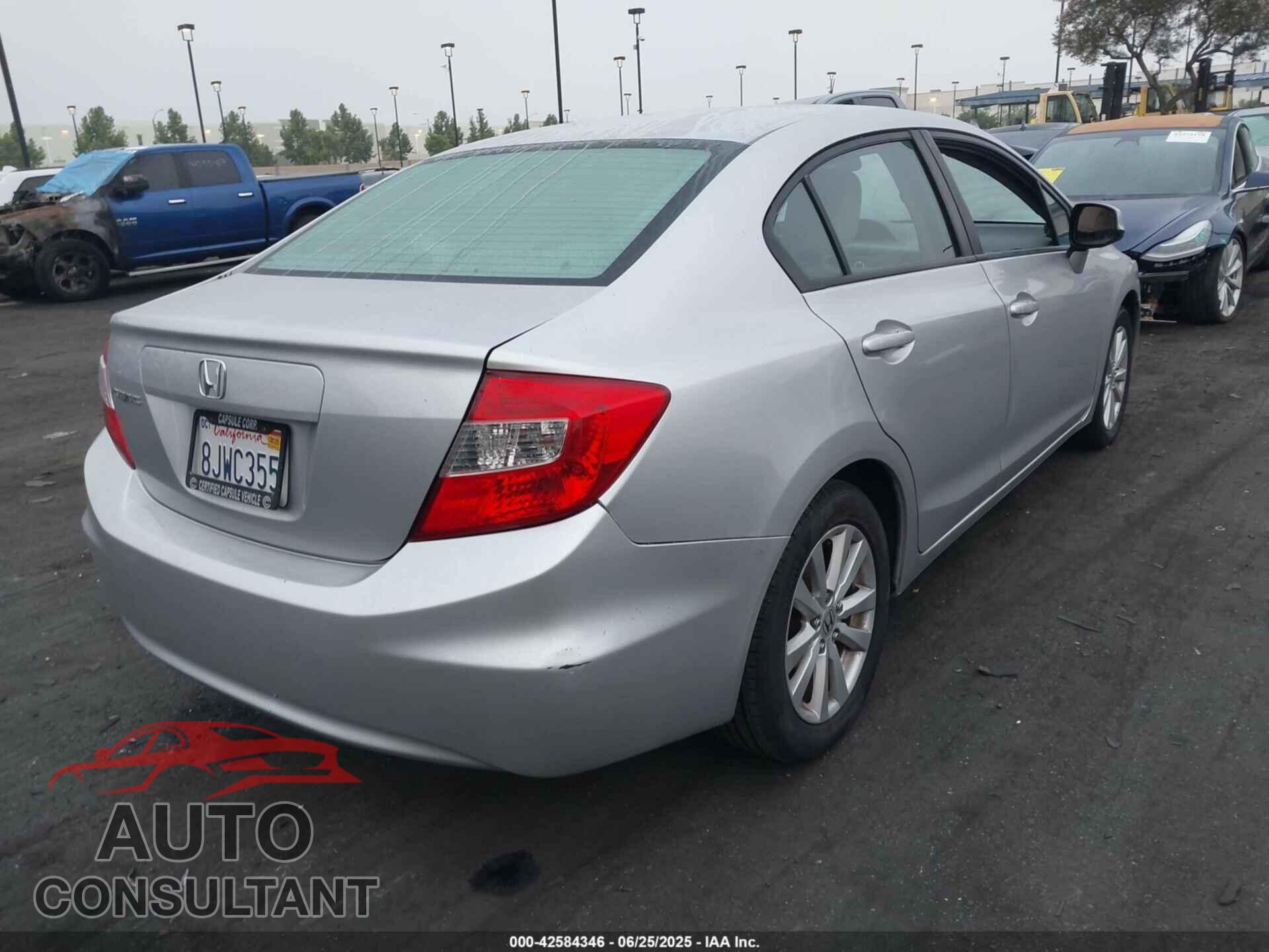 HONDA CIVIC 2012 - 2HGFB2F86CH309700
