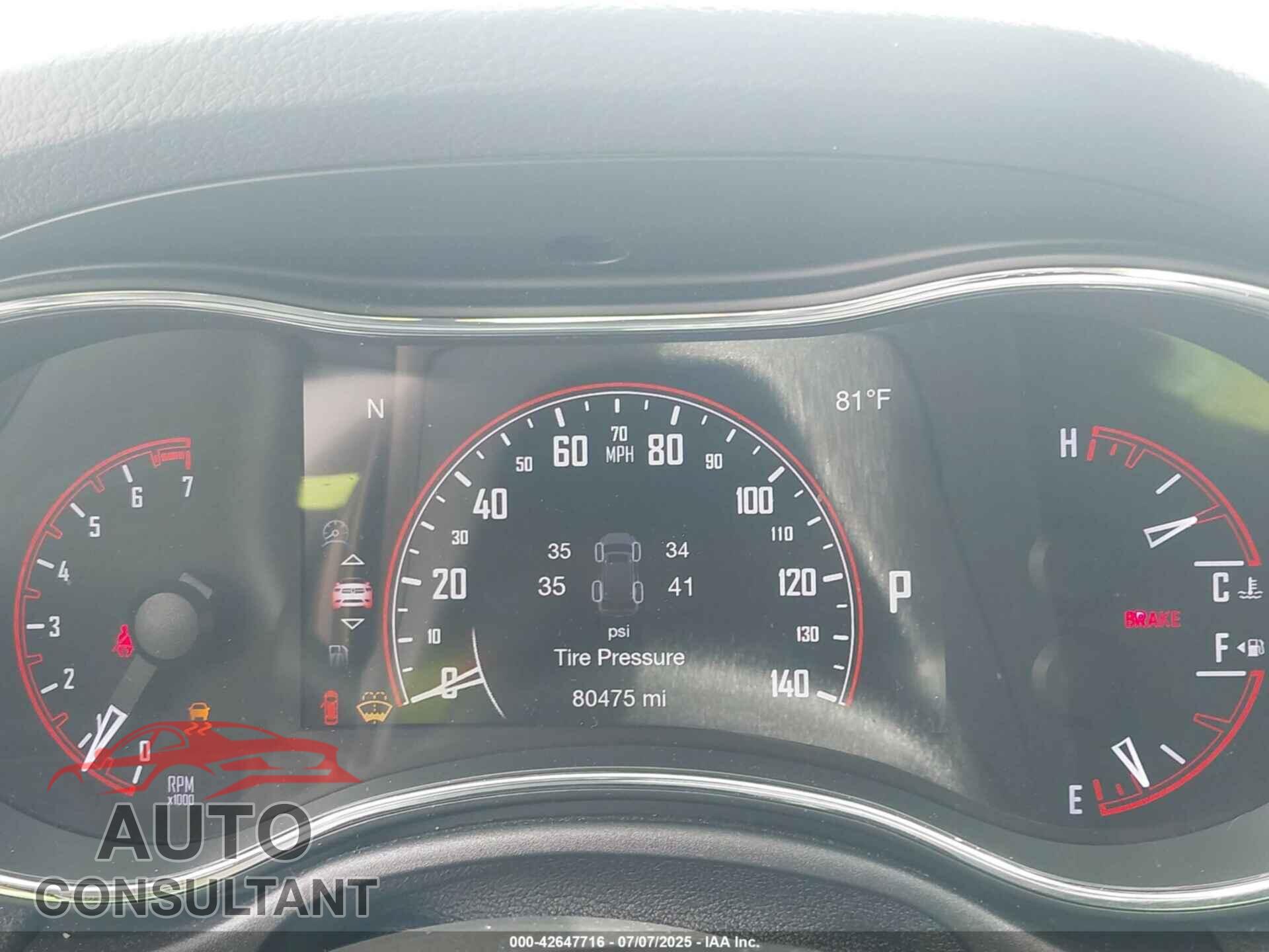 DODGE DURANGO 2017 - 1C4RDHDG9HC838846