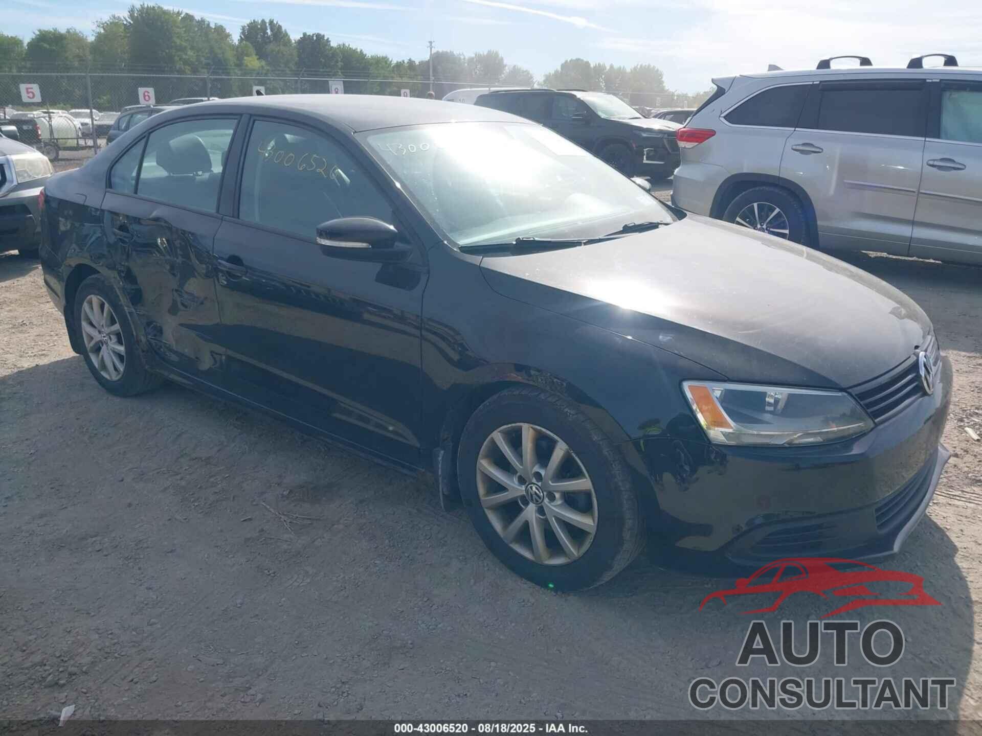 VOLKSWAGEN JETTA 2012 - 3VWDP7AJ6CM451543