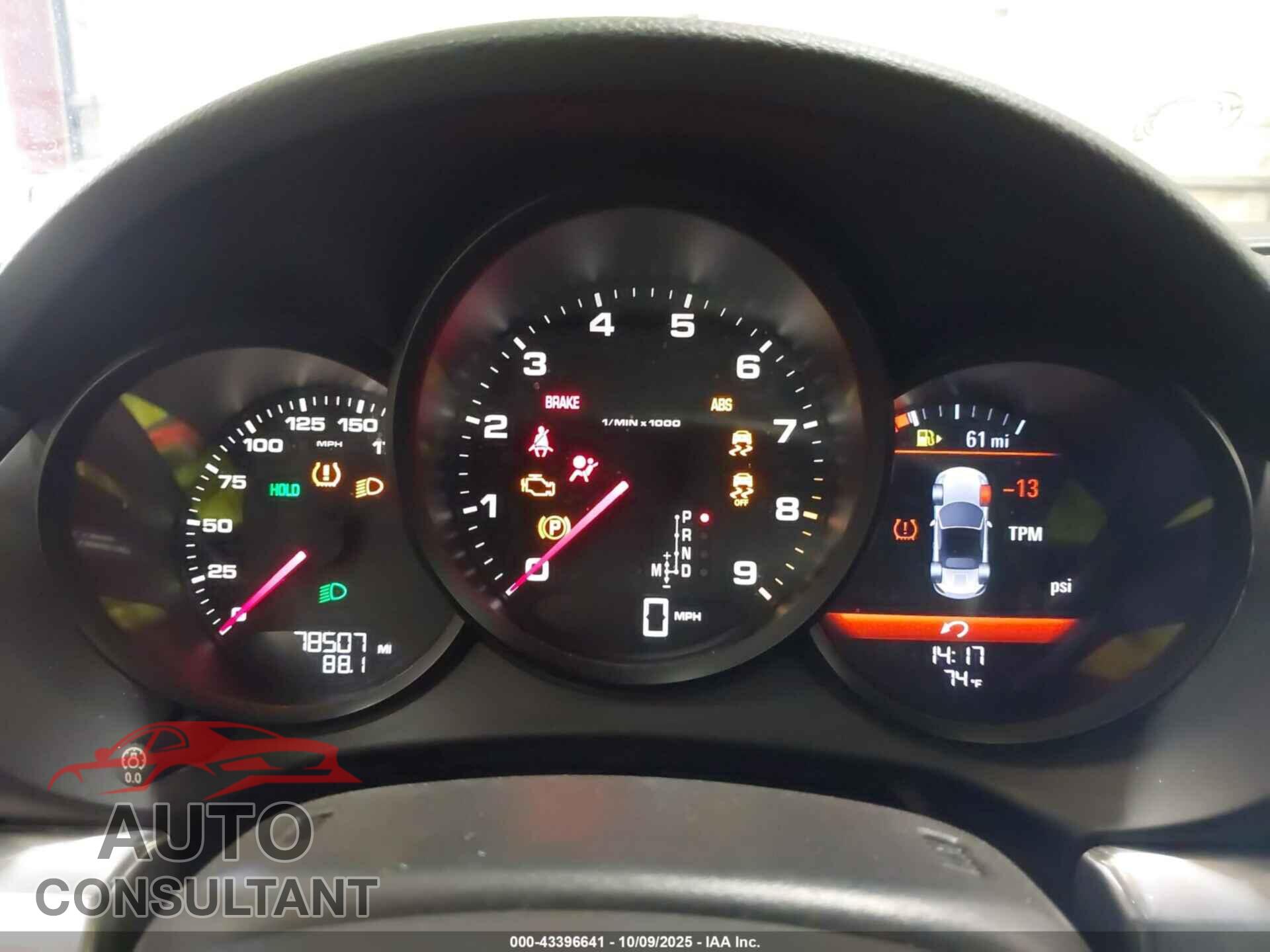 PORSCHE BOXSTER 2013 - WP0CA2A86DK112080