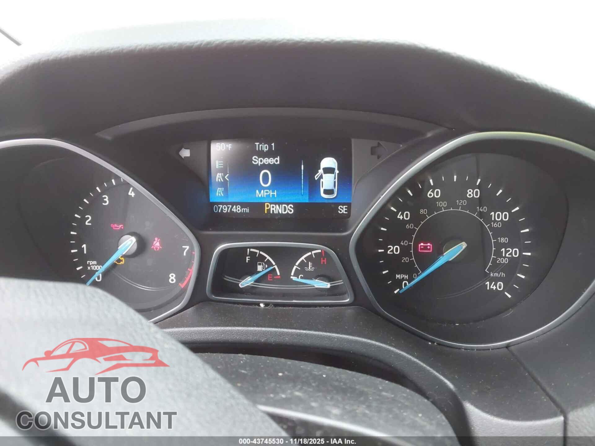 FORD FOCUS 2016 - 1FADP3FE6GL360342