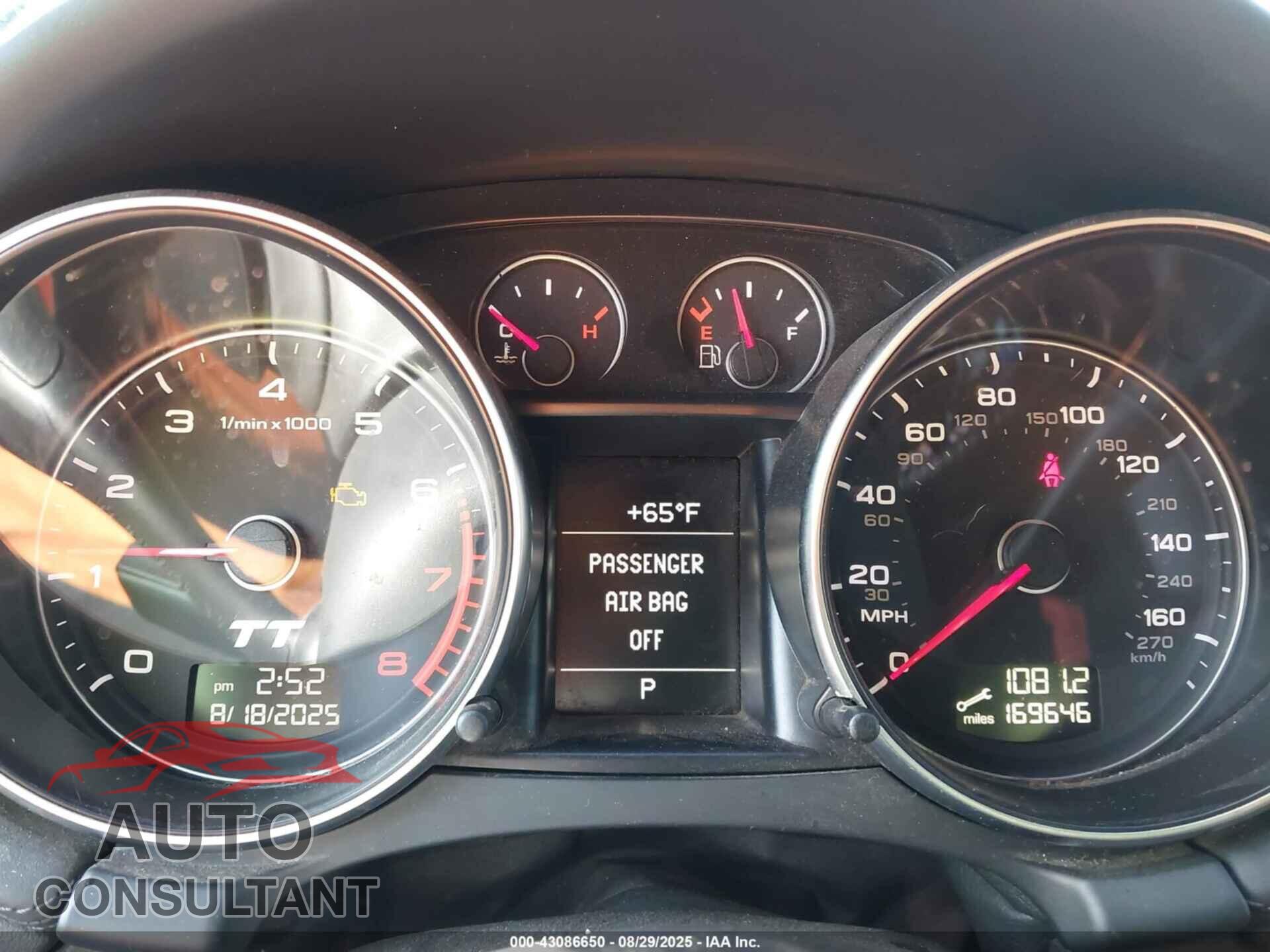 AUDI TT 2014 - TRUBFAFK7E1009274