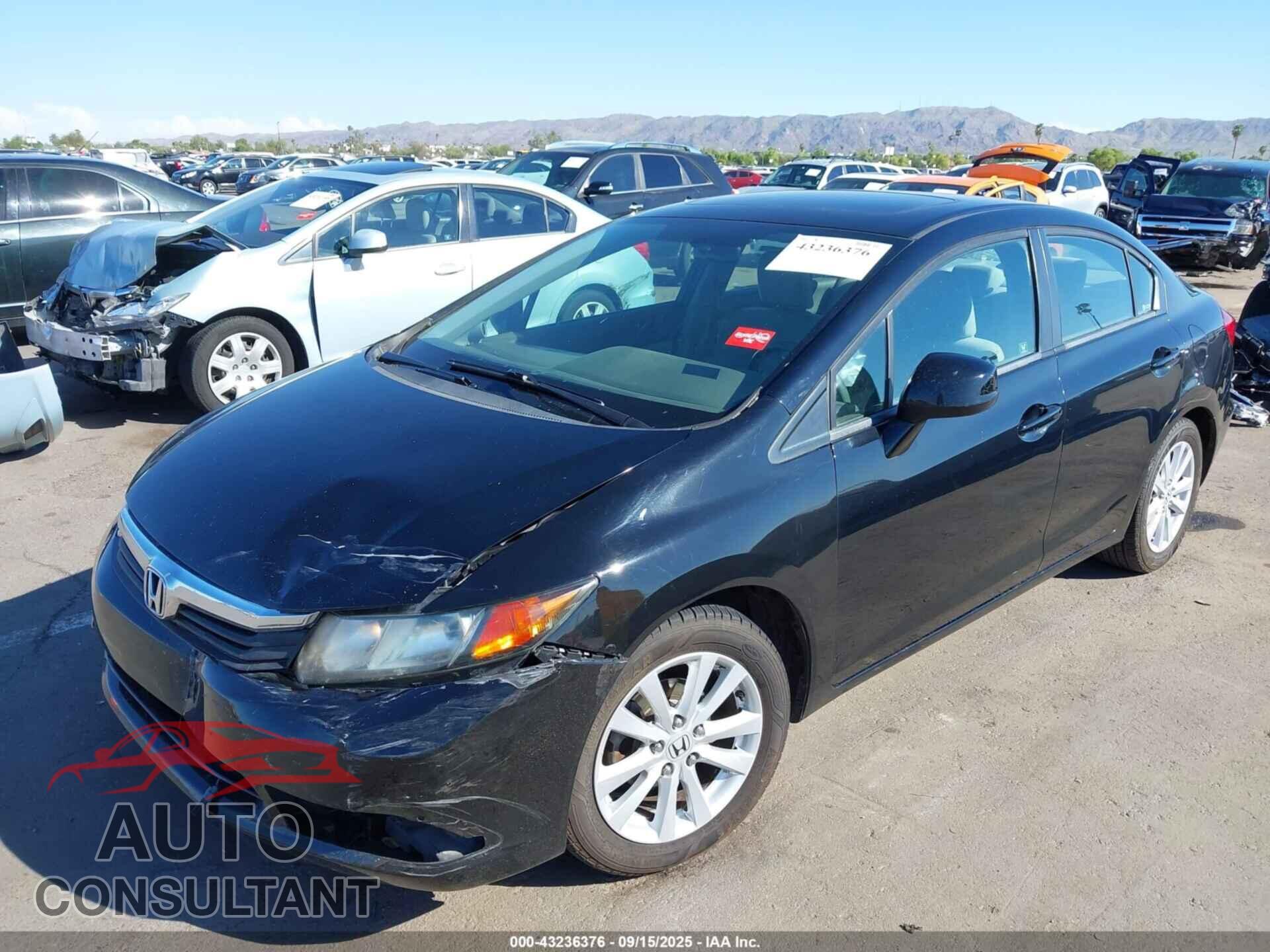 HONDA CIVIC 2012 - 19XFB2F89CE066748