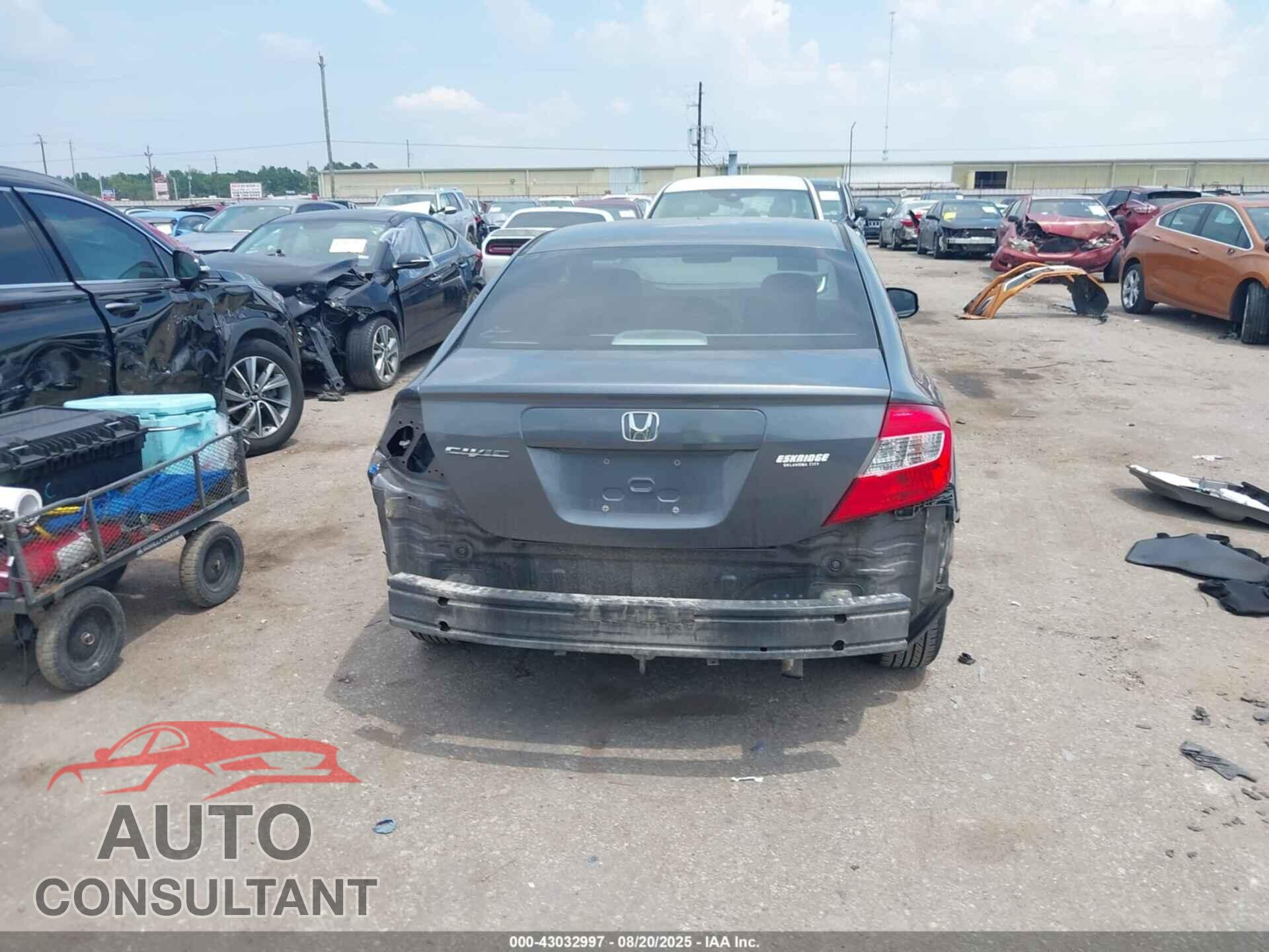 HONDA CIVIC 2012 - 19XFB2F55CE042887