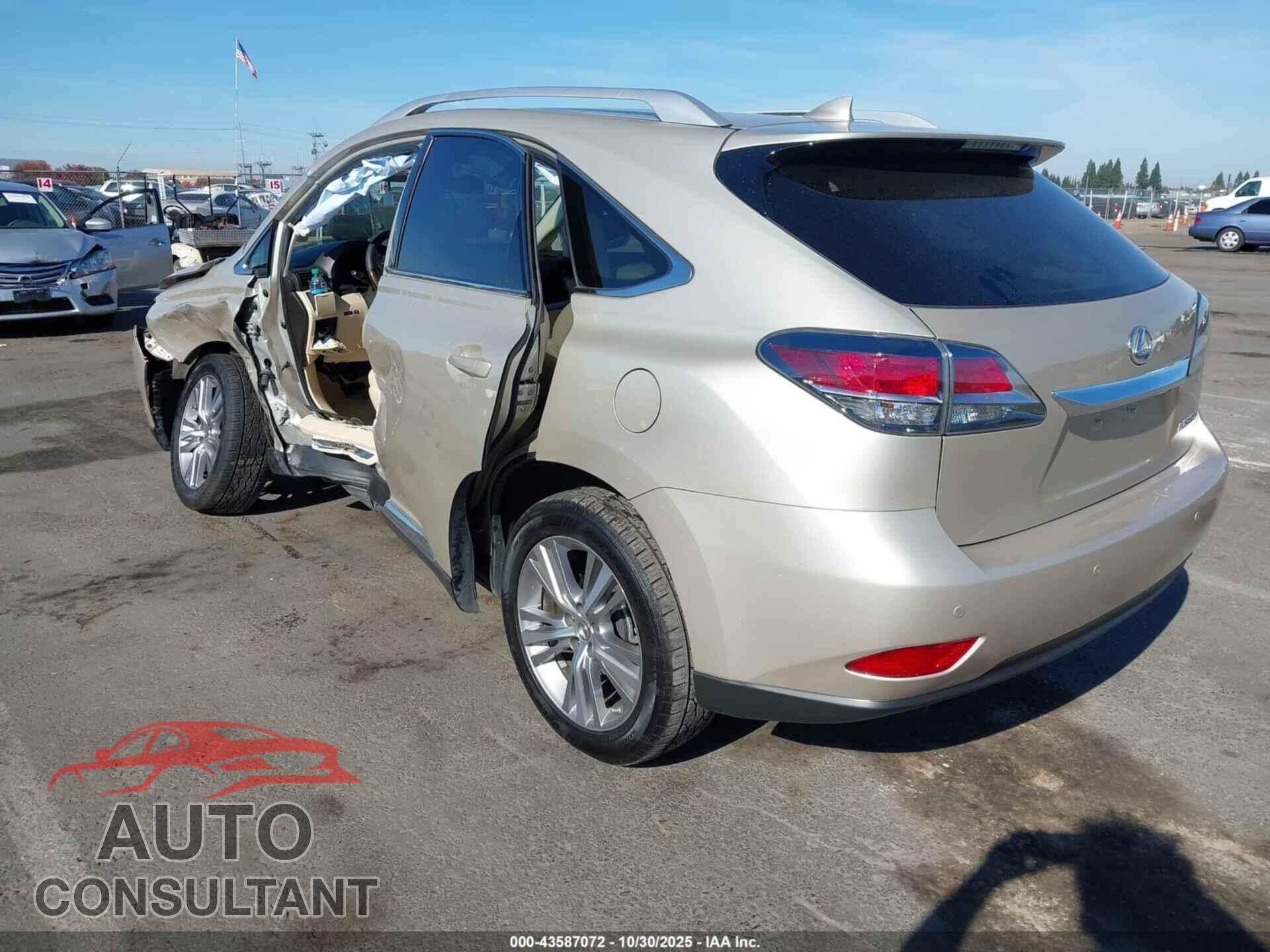 LEXUS RX 350 2015 - 2T2BK1BA7FC261828
