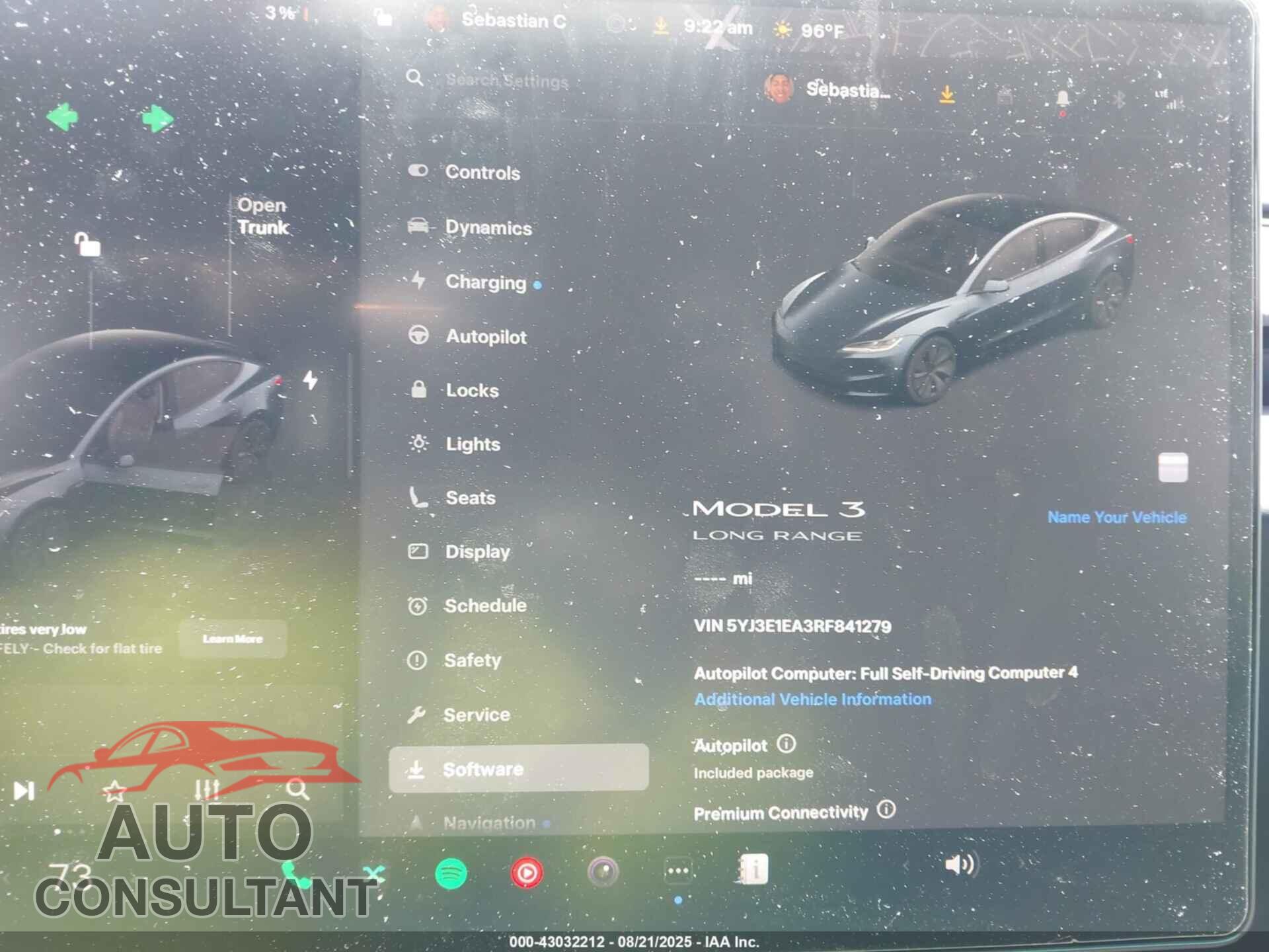 TESLA MODEL 3 2024 - 5YJ3E1EA3RF841279