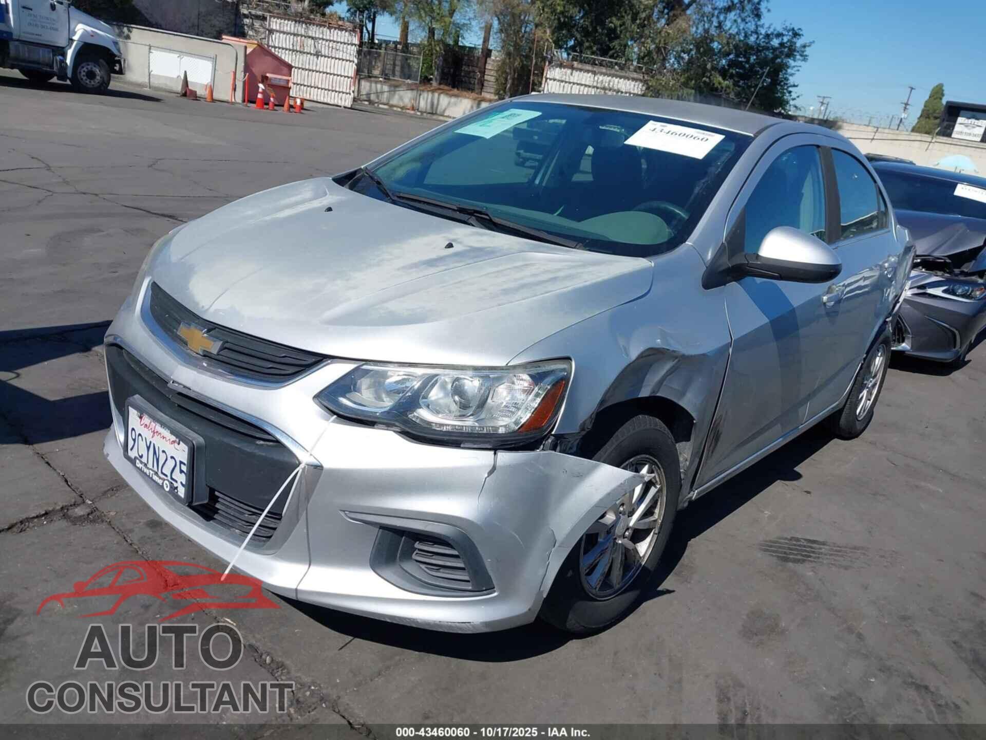 CHEVROLET SONIC 2017 - 1G1JD5SG2H4109573