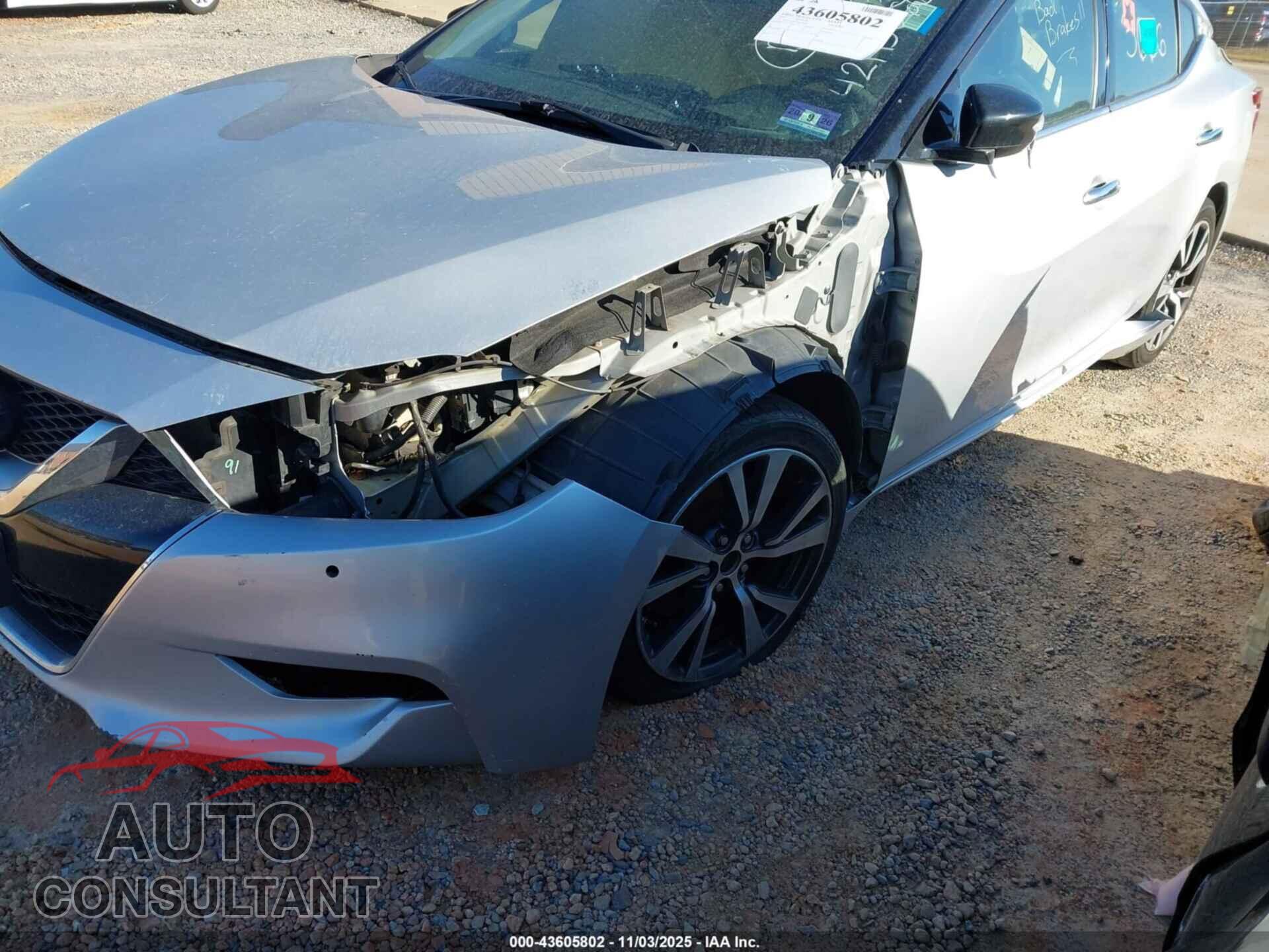 NISSAN MAXIMA 2017 - 1N4AA6AP1HC378022