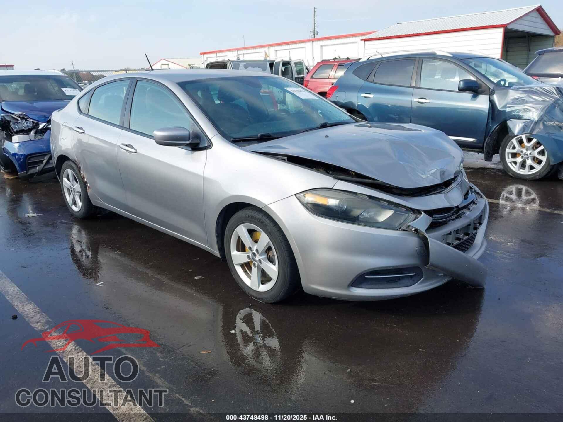 DODGE DART 2015 - 1C3CDFBB5FD431684