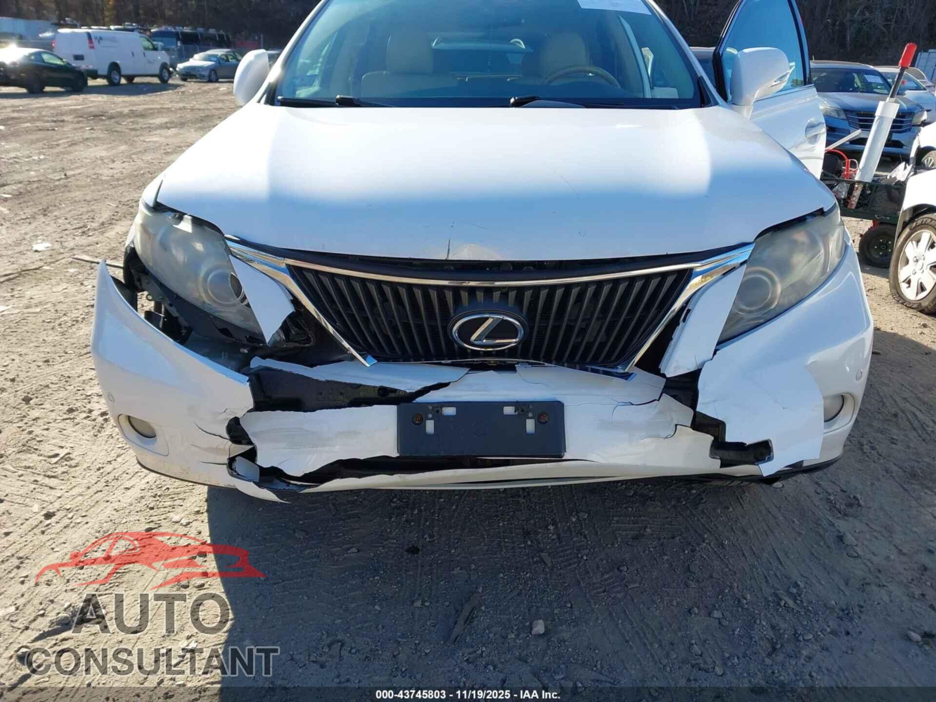 LEXUS RX 350 2011 - 2T2BK1BA4BC114666
