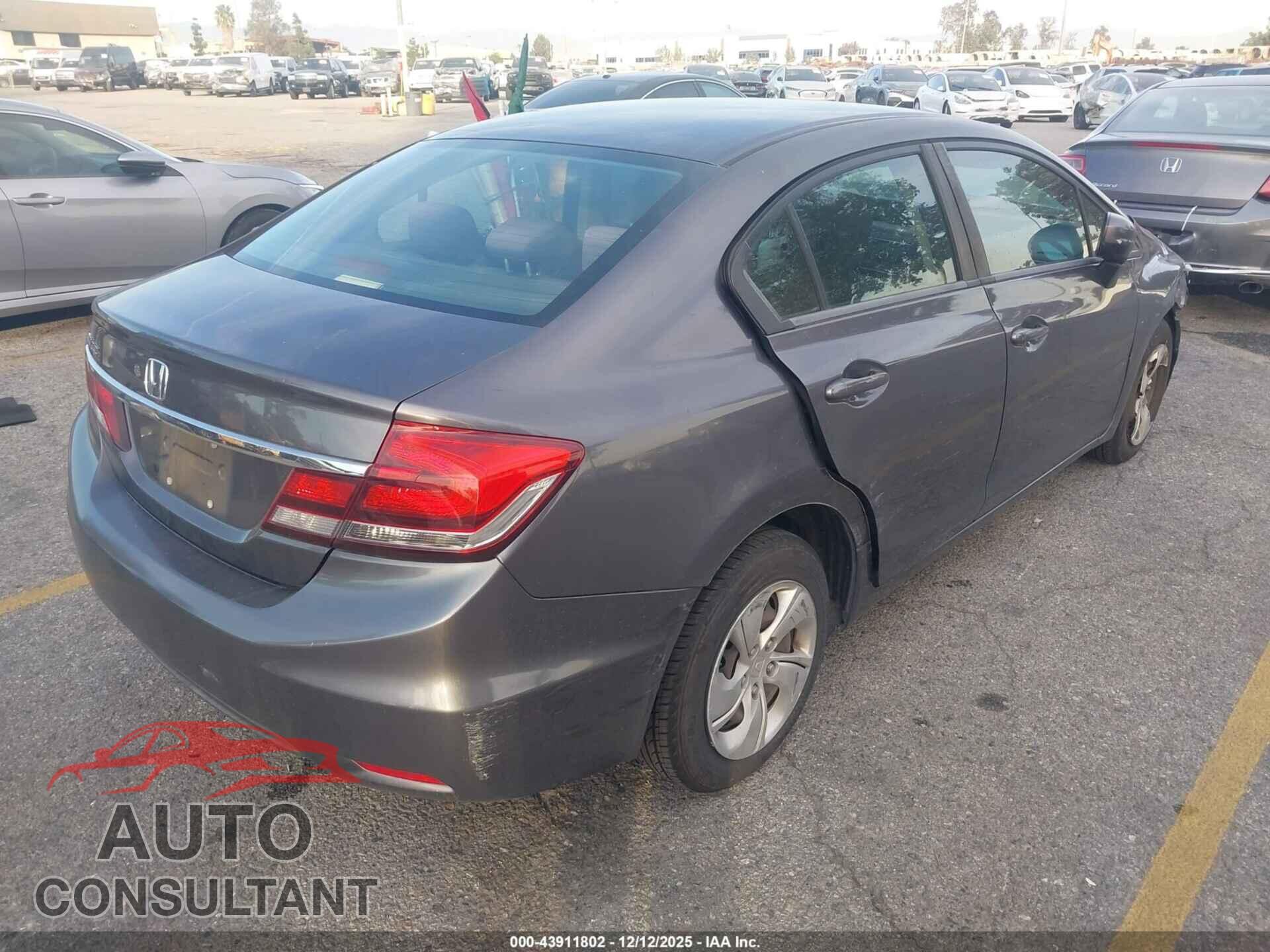 HONDA CIVIC 2014 - 19XFB2F59EE236745