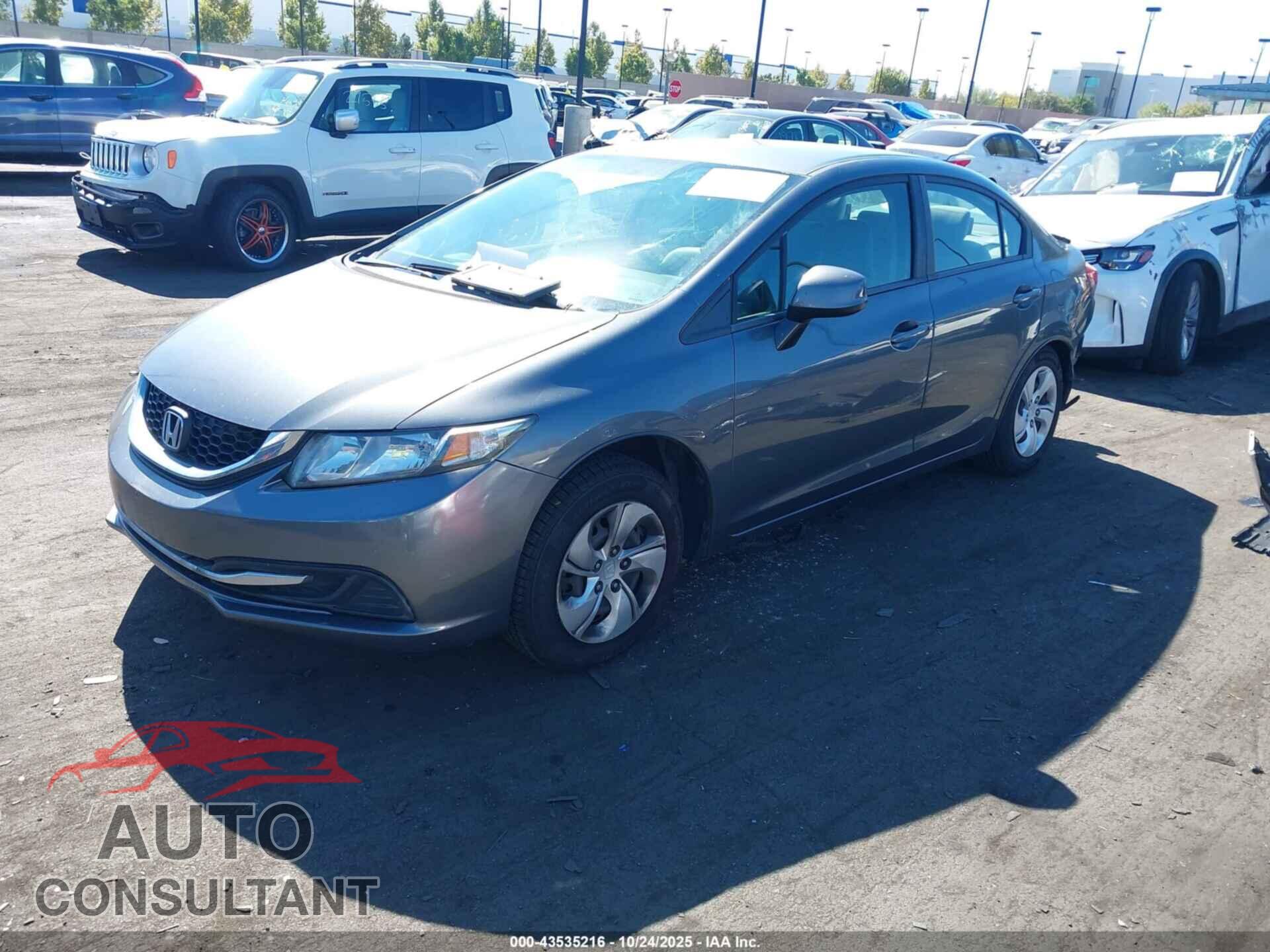 HONDA CIVIC 2013 - 19XFB2F54DE247599