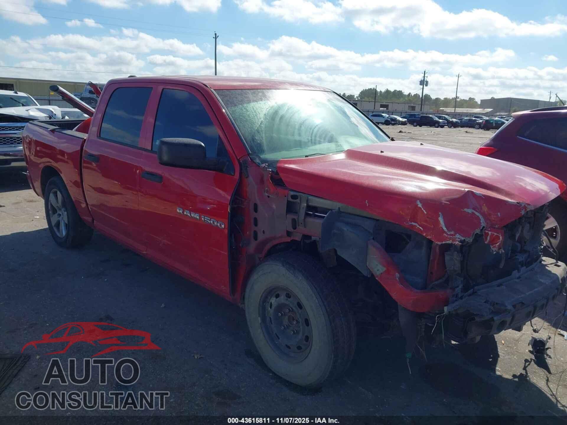 DODGE RAM 1500 2012 - 1C6RD6KT3CS181777