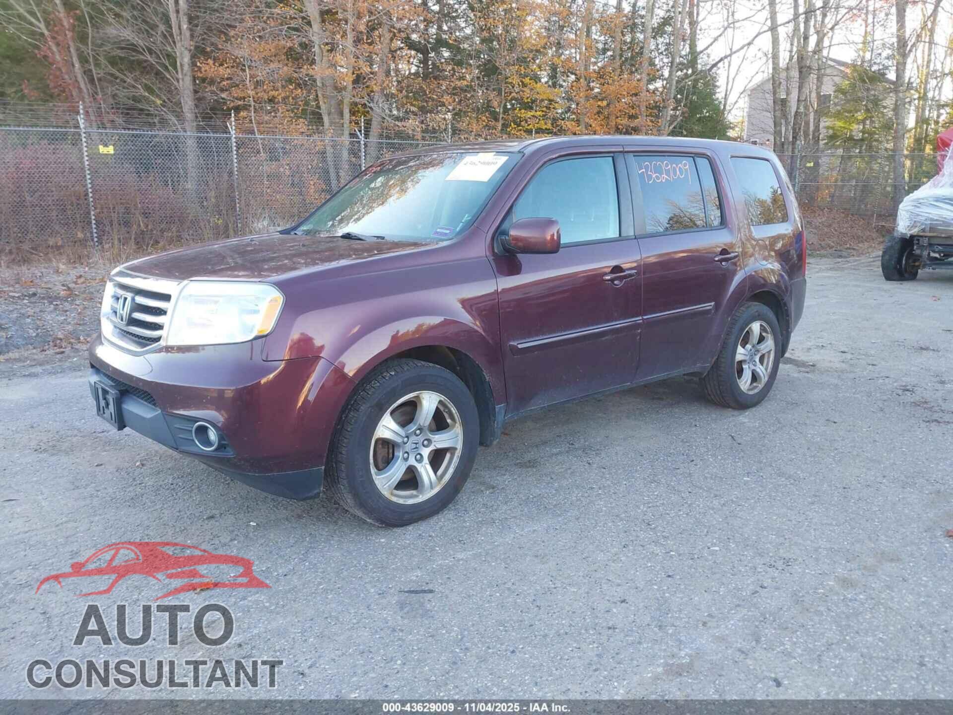 HONDA PILOT 2012 - 5FNYF4H56CB018677