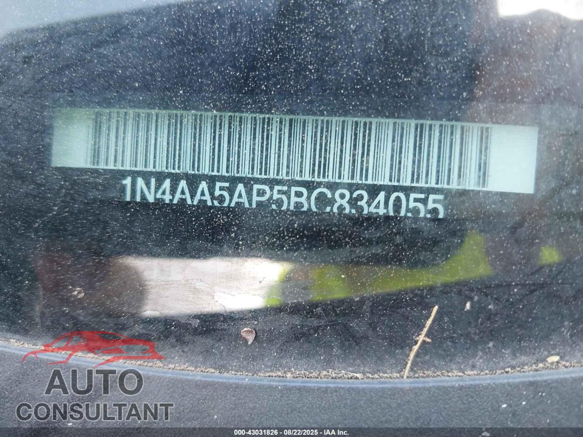 NISSAN MAXIMA 2011 - 1N4AA5AP5BC834055