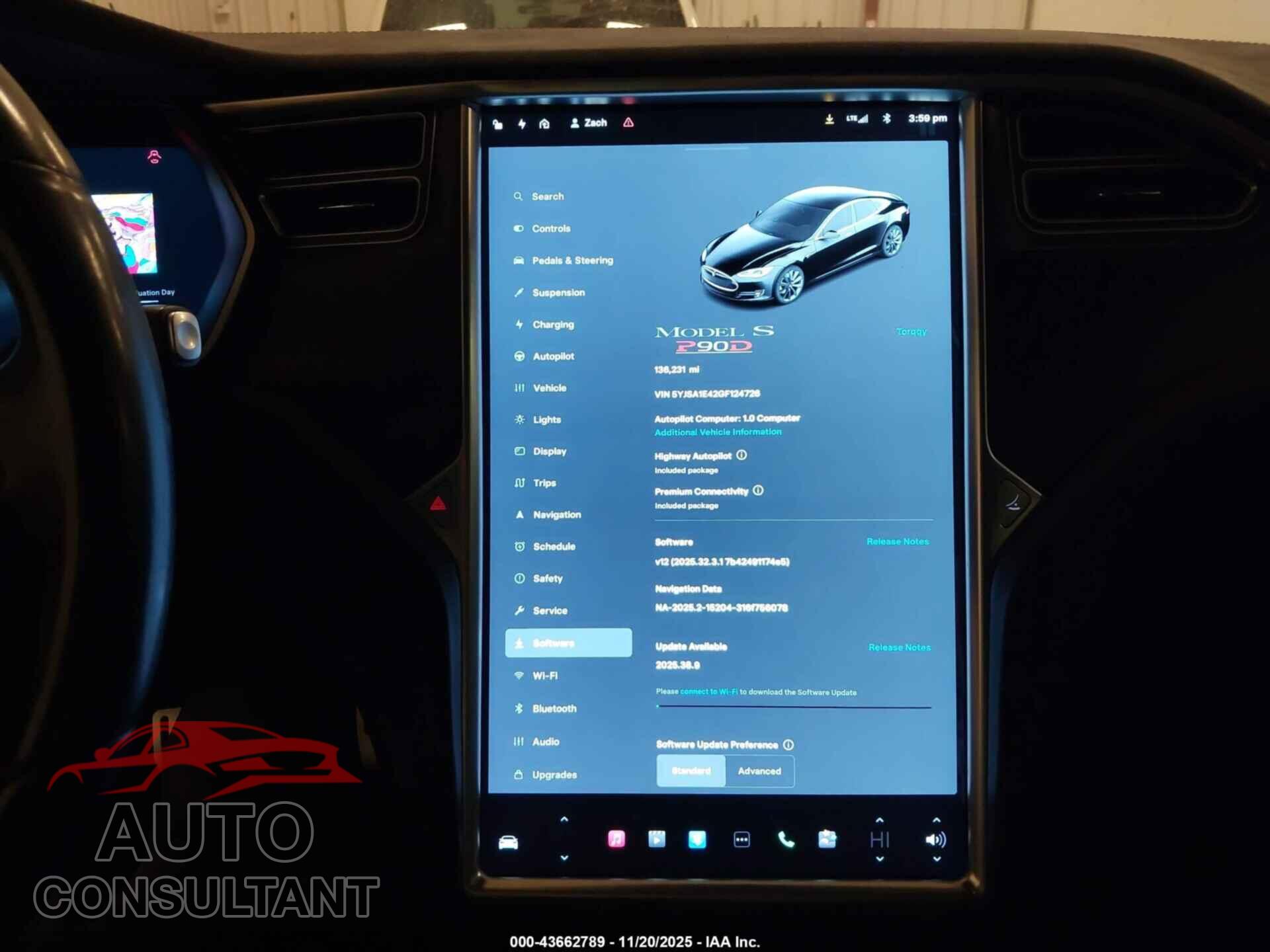 TESLA MODEL S 2016 - 5YJSA1E42GF124726
