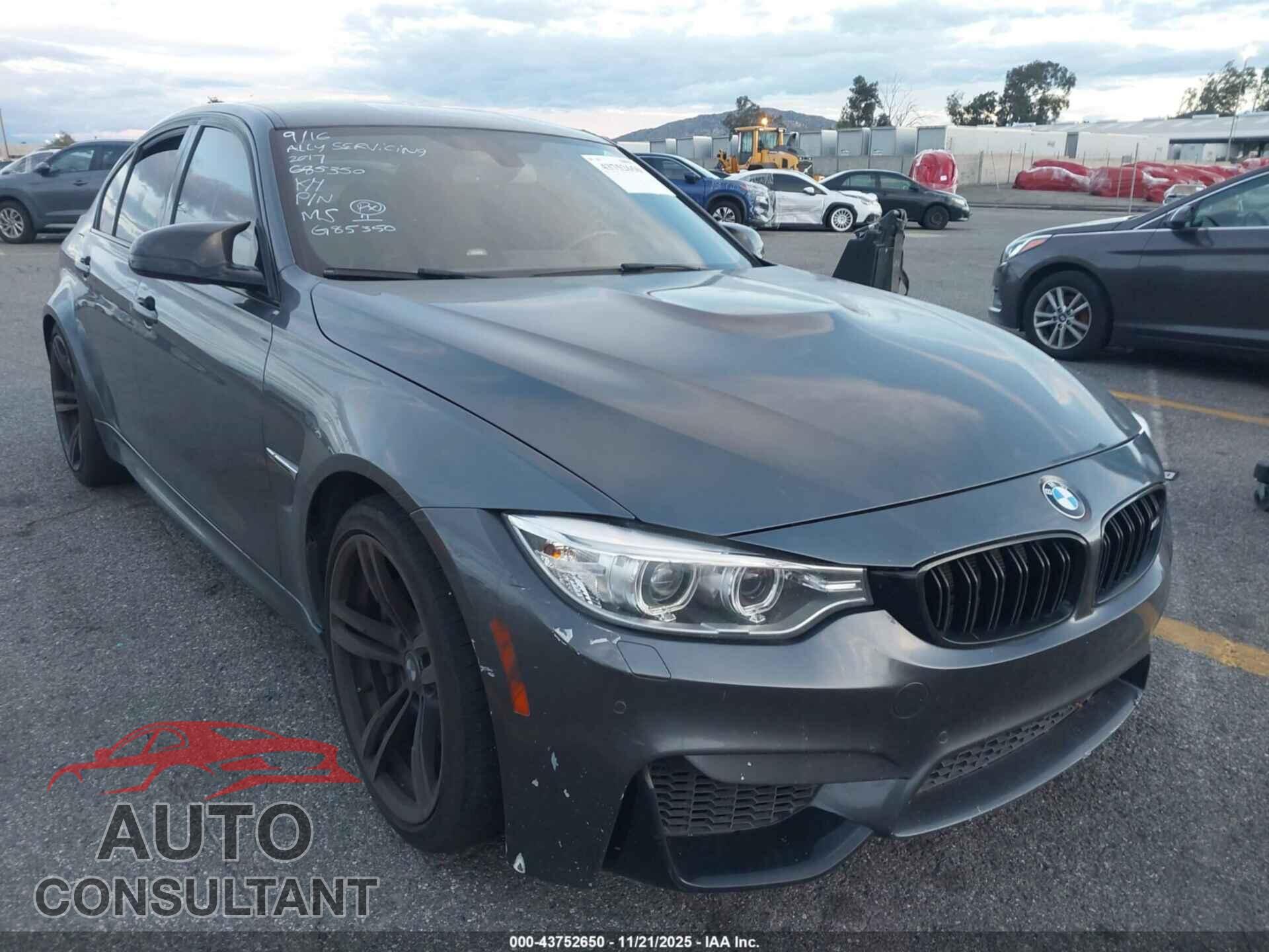BMW M3 2017 - WBS8M9C33H5G85350