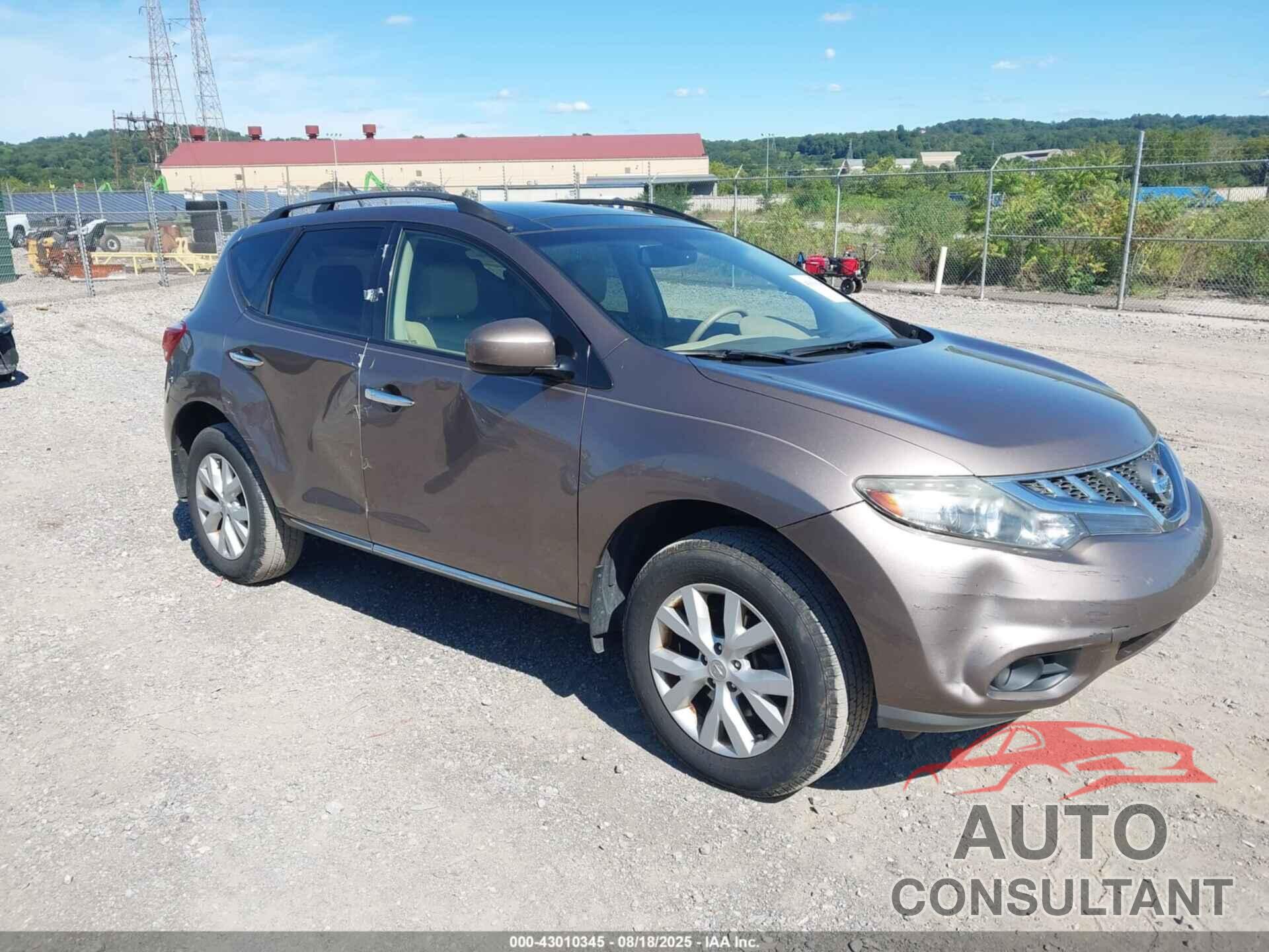 NISSAN MURANO 2012 - JN8AZ1MW7CW225908