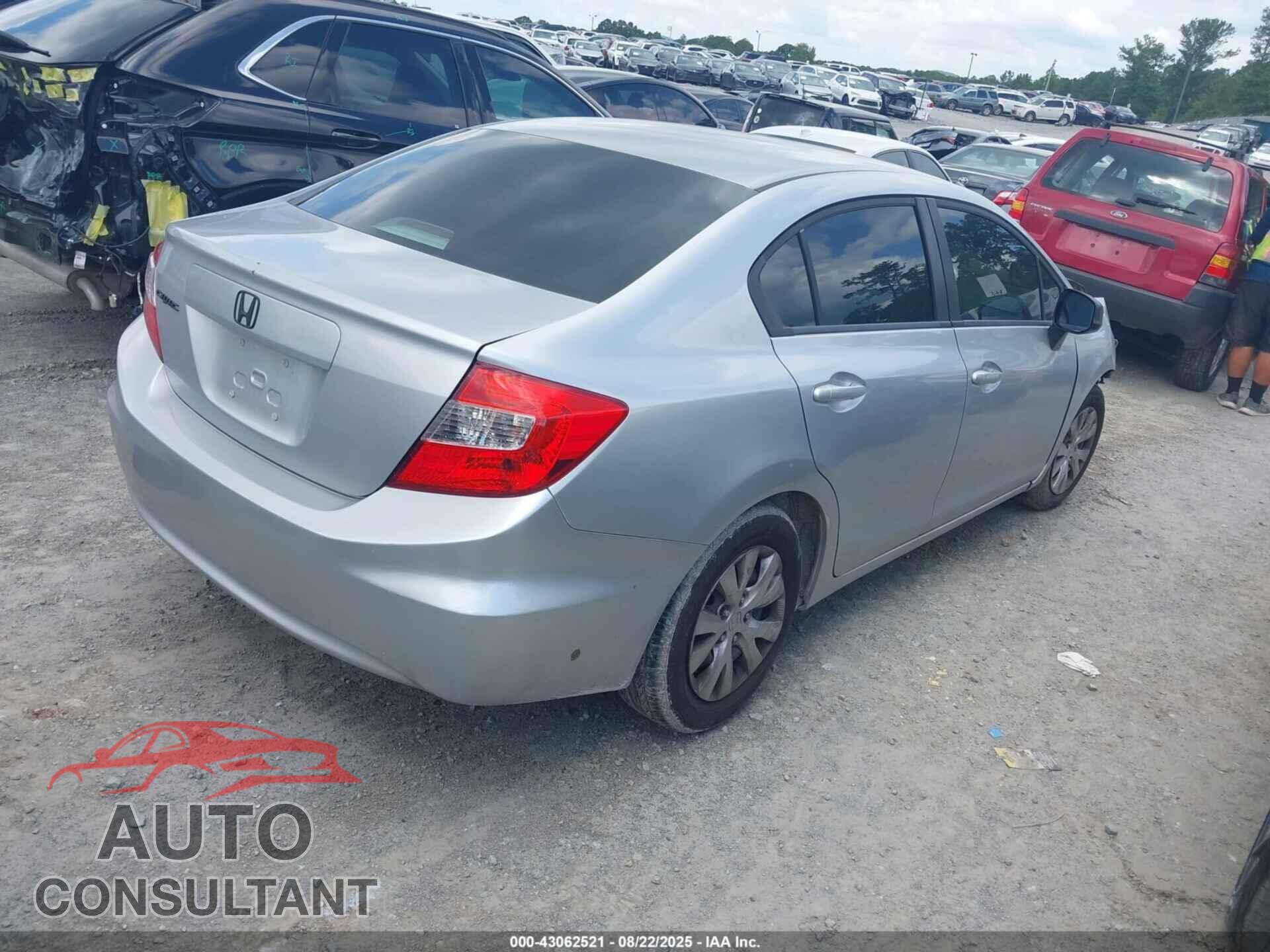 HONDA CIVIC 2012 - 19XFB2F5XCE077795