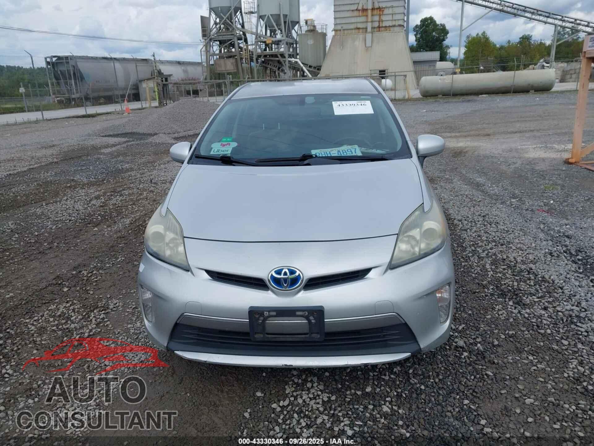TOYOTA PRIUS PLUG-IN 2012 - JTDKN3DP7C3030148