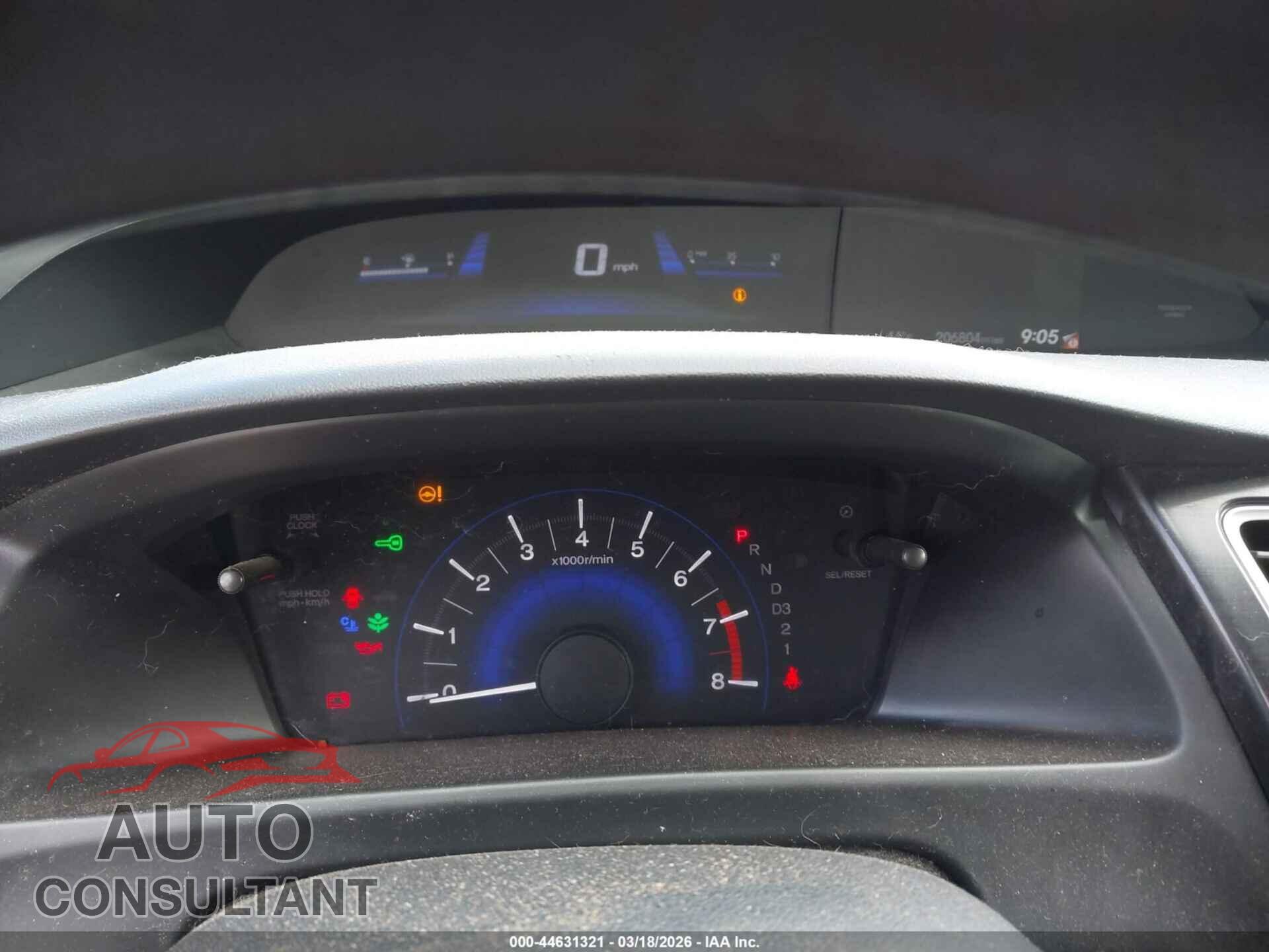 HONDA CIVIC 2013 - 19XFB2F84DE247323