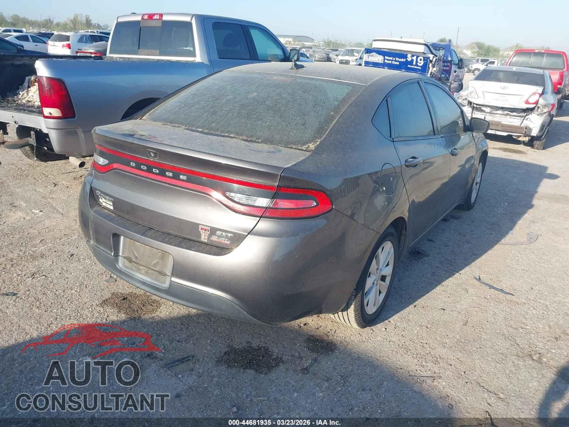 DODGE DART 2014 - 1C3CDFBB4ED865836
