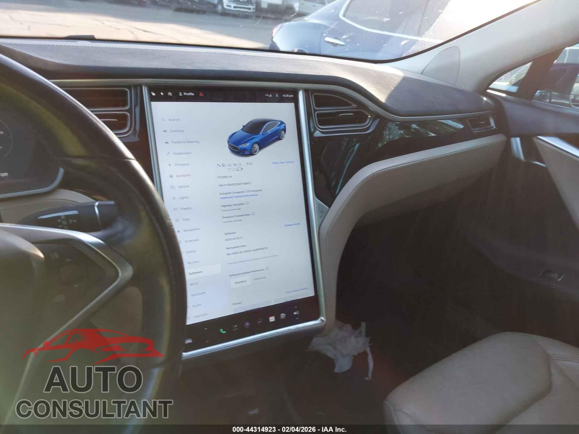 TESLA MODEL S 2016 - 5YJSA1E22GF128953