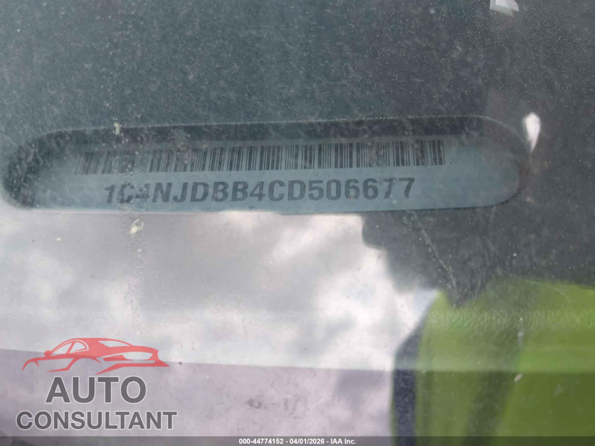 JEEP COMPASS 2012 - 1C4NJDBB4CD506677
