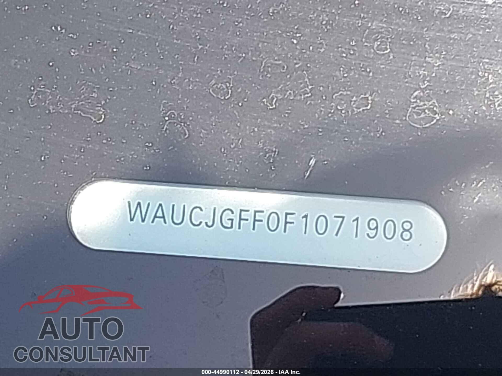 AUDI A3 2015 - WAUCJGFF0F1071908