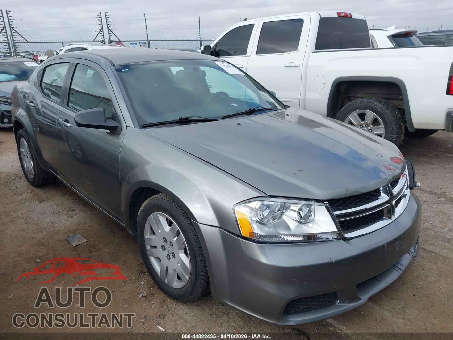 DODGE AVENGER 2012 - 1C3CDZABXCN286764