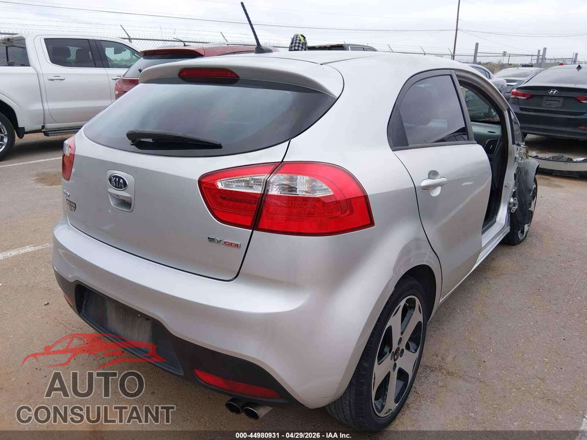 KIA RIO5 2012 - KNADN5A31C6019261