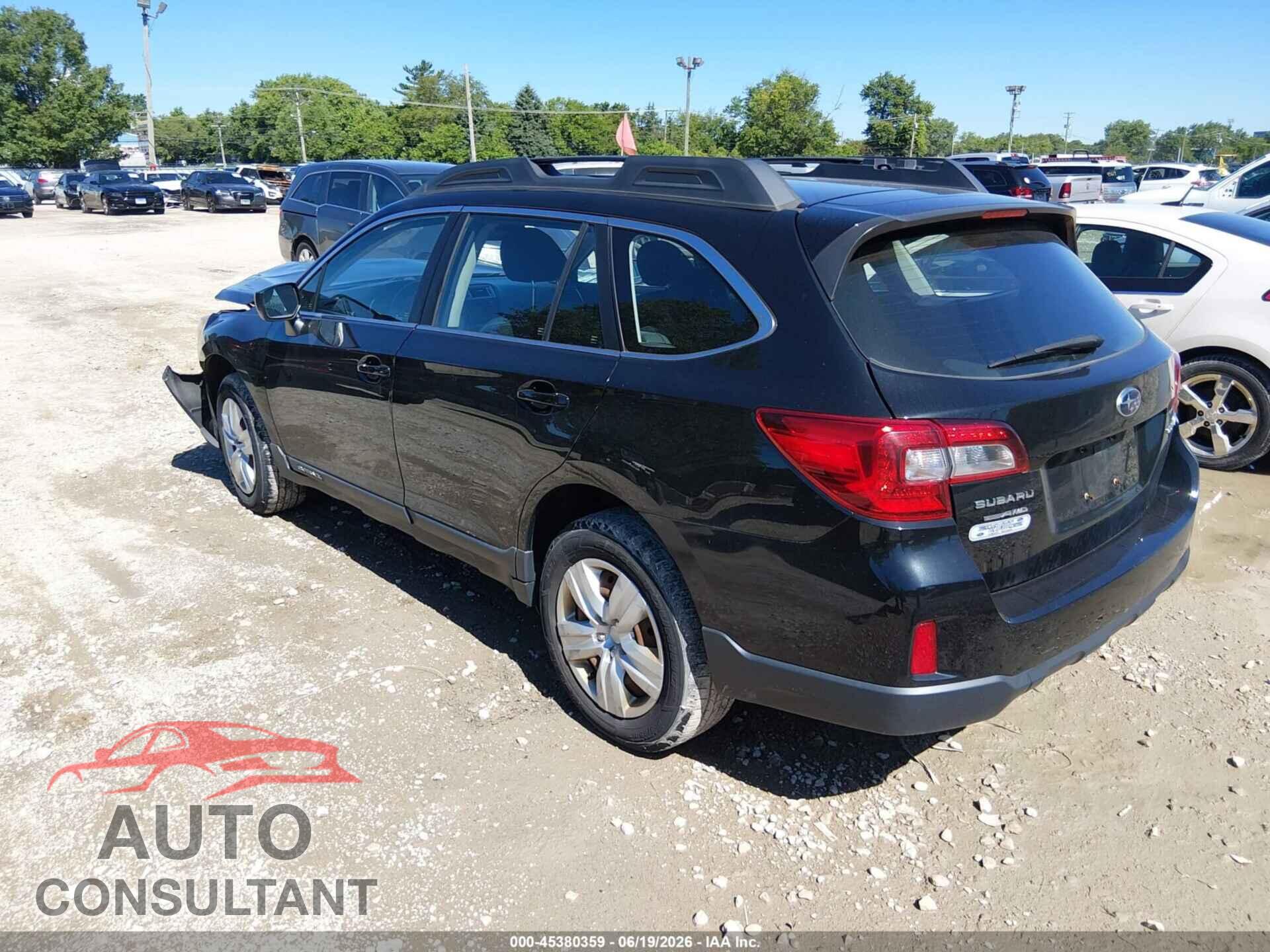 SUBARU OUTBACK 2016 - 4S4BSBAC6G3345688