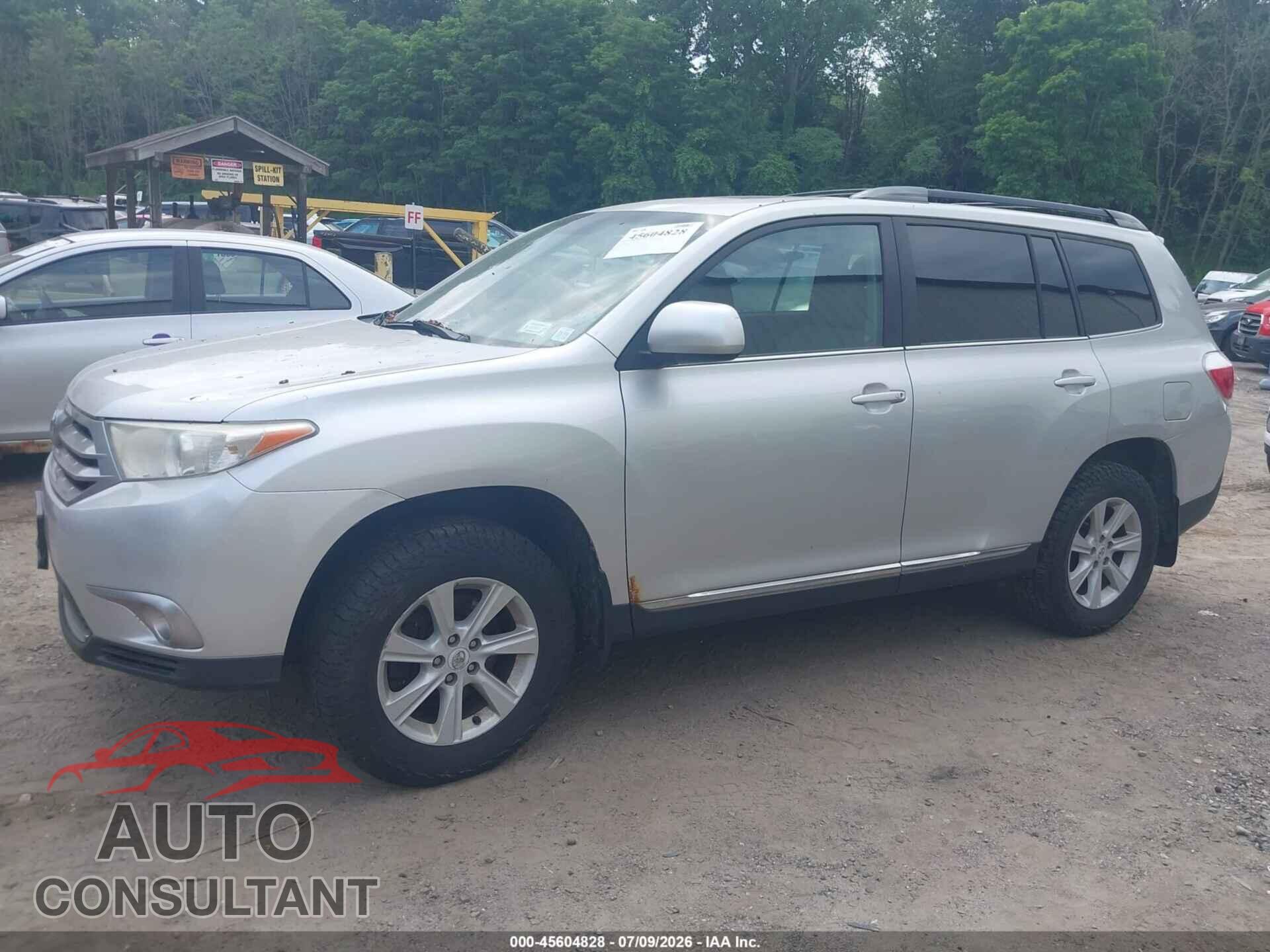 TOYOTA HIGHLANDER 2012 - 5TDBK3EH2CS152463