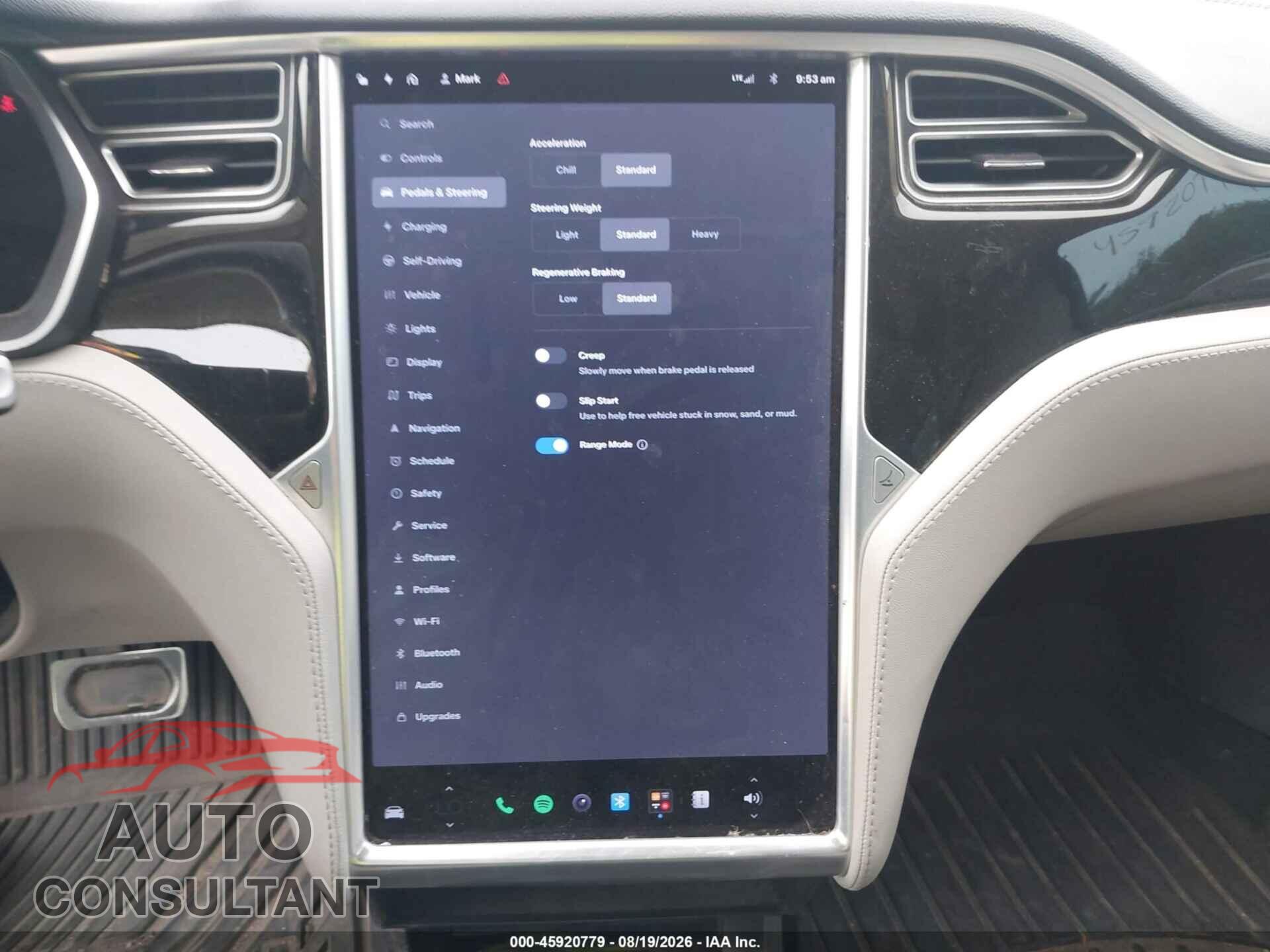 TESLA MODEL S 2015 - 5YJSA1S20FF087919