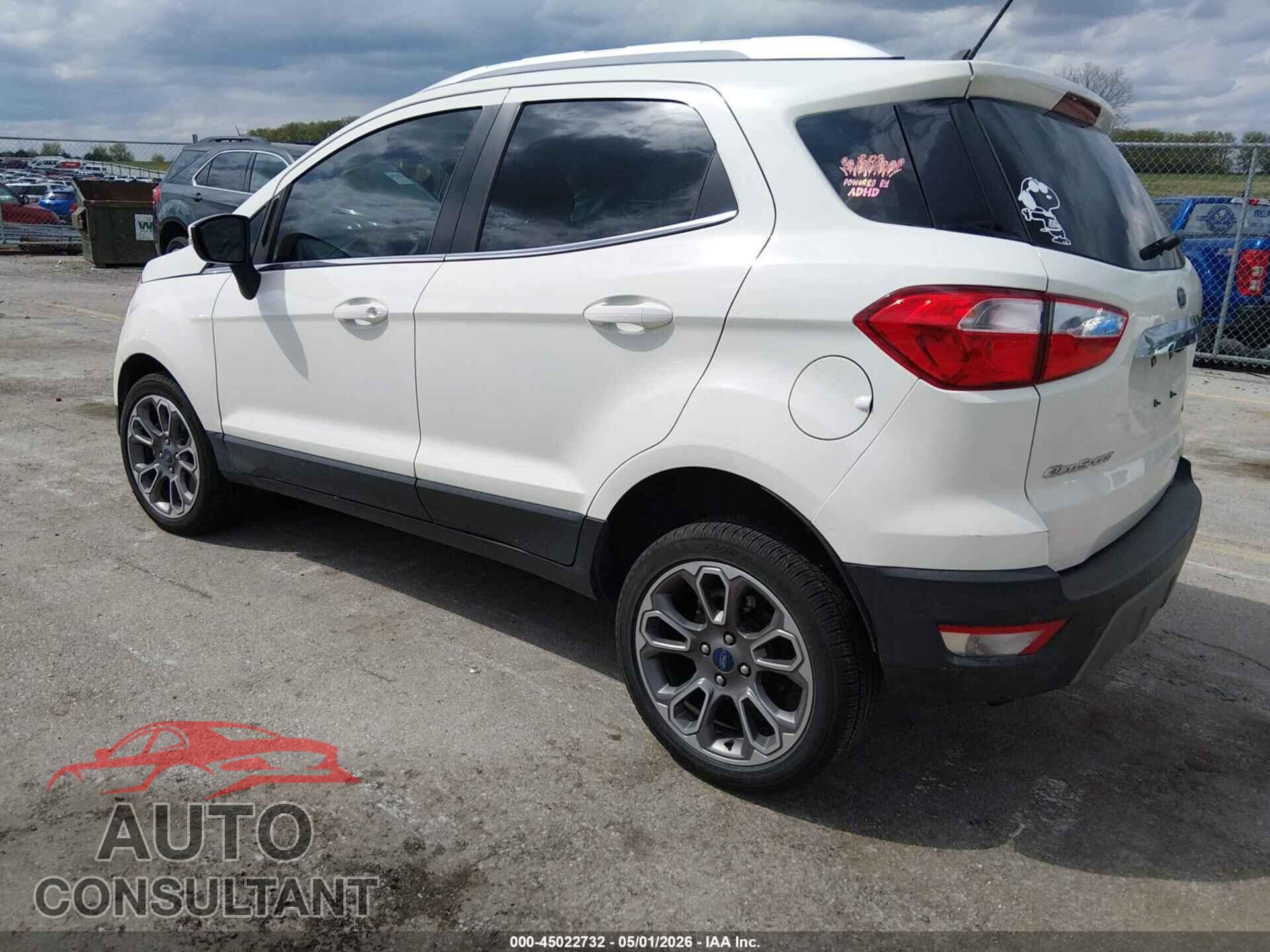 FORD ECOSPORT 2020 - MAJ6S3KLXLC359622